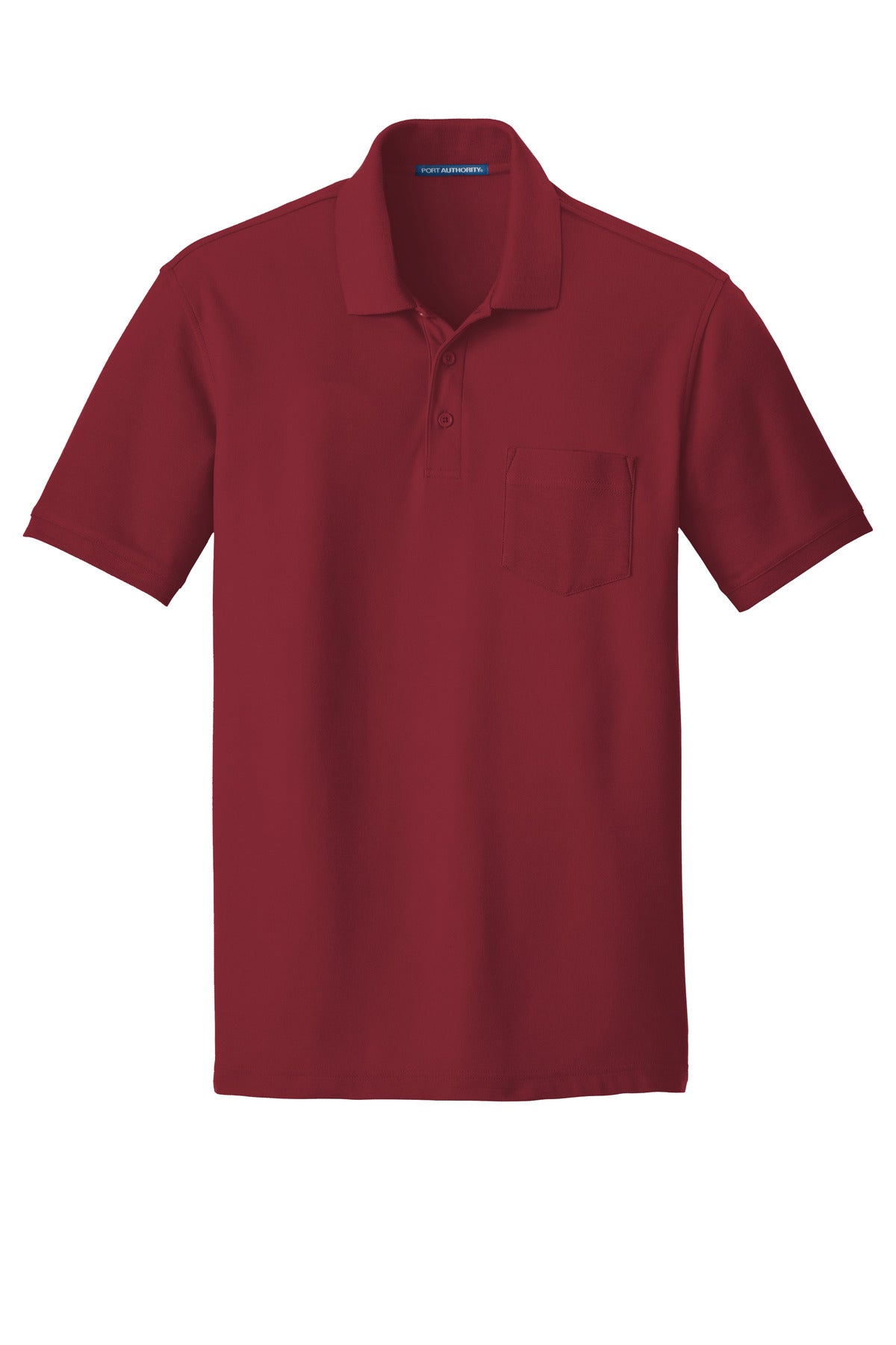 Port Authority Men's Core Classic Pique Pocket Polo. K100P Mens Apparel Shirts & Tops