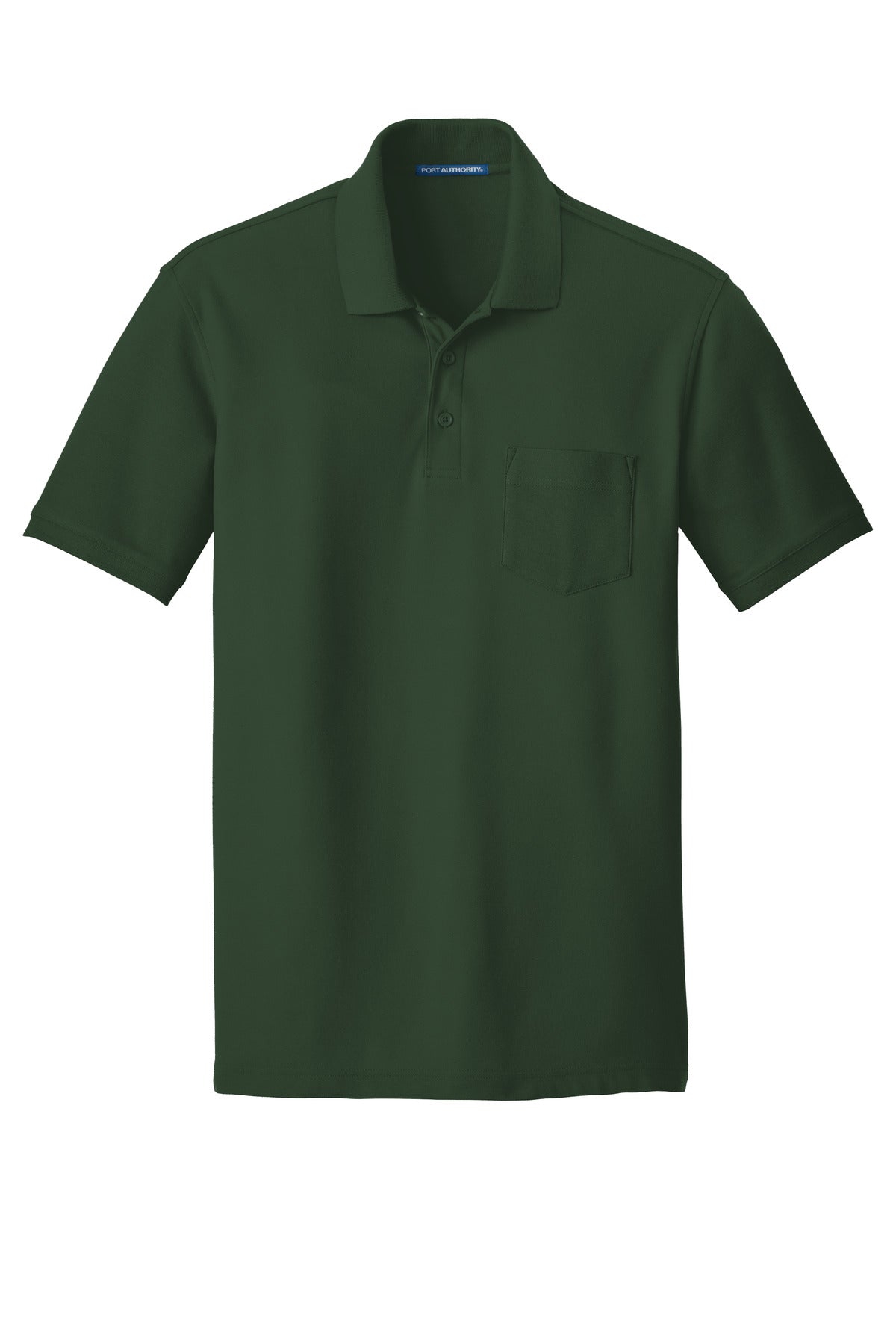 Port Authority Men's Core Classic Pique Pocket Polo. K100P Mens Apparel Shirts & Tops