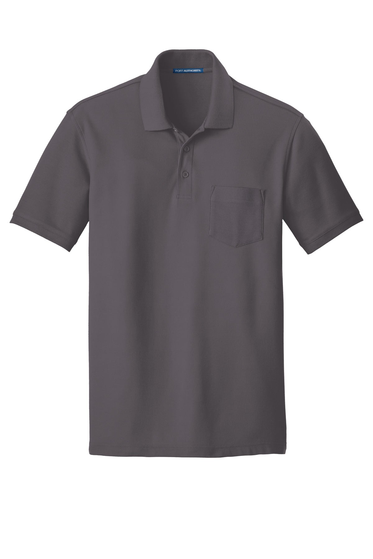 Port Authority Men's Core Classic Pique Pocket Polo. K100P Mens Apparel Shirts & Tops