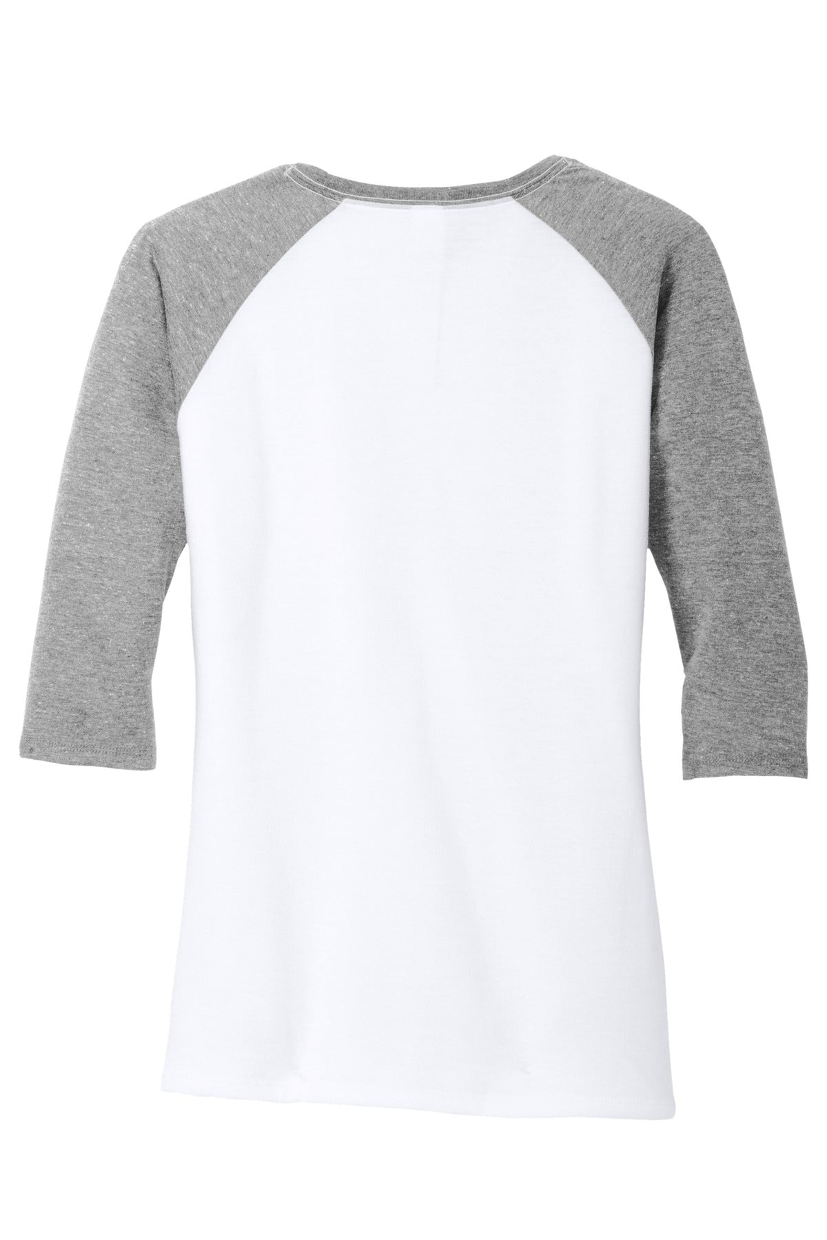 District Women's Perfect Tri 3/4-Sleeve Raglan. DM136L Womens Apparel Shirts & Tops