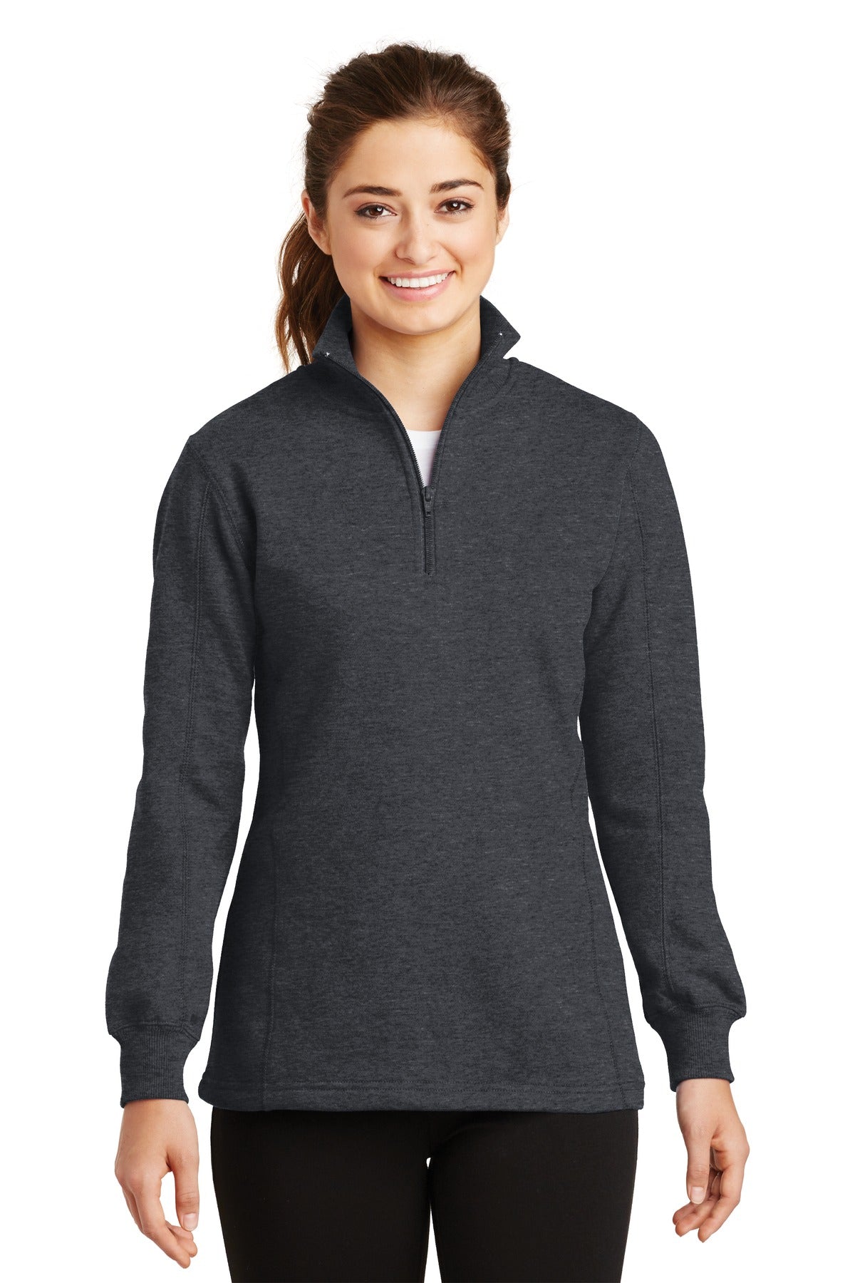 Sport-Tek Women's 1/4-Zip Sweatshirt LST253 Womens Apparel Sweatshirts & Fleece