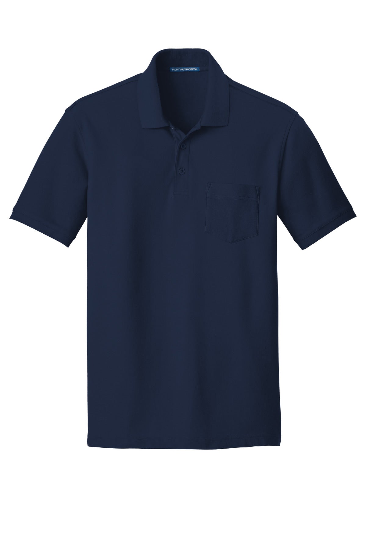 Port Authority Men's Core Classic Pique Pocket Polo. K100P Mens Apparel Shirts & Tops
