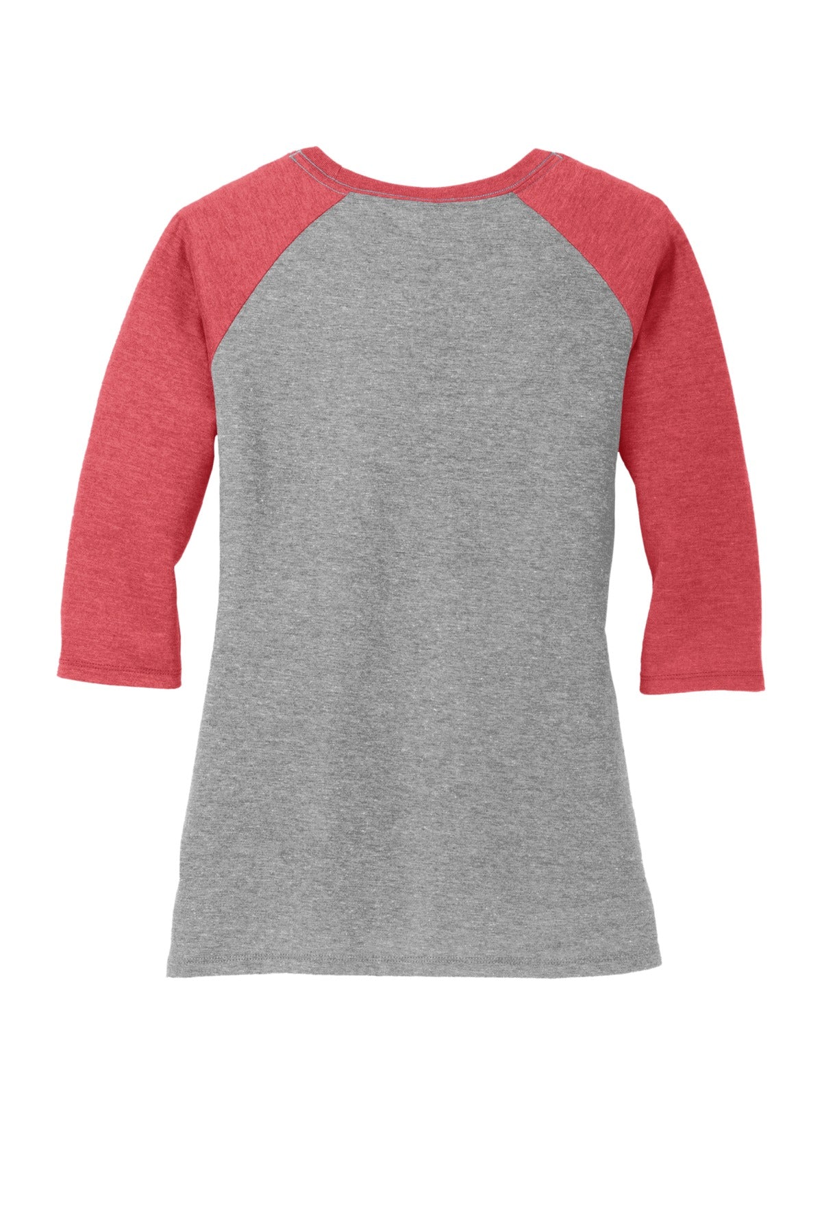 District Women's Perfect Tri 3/4-Sleeve Raglan. DM136L Womens Apparel Shirts & Tops