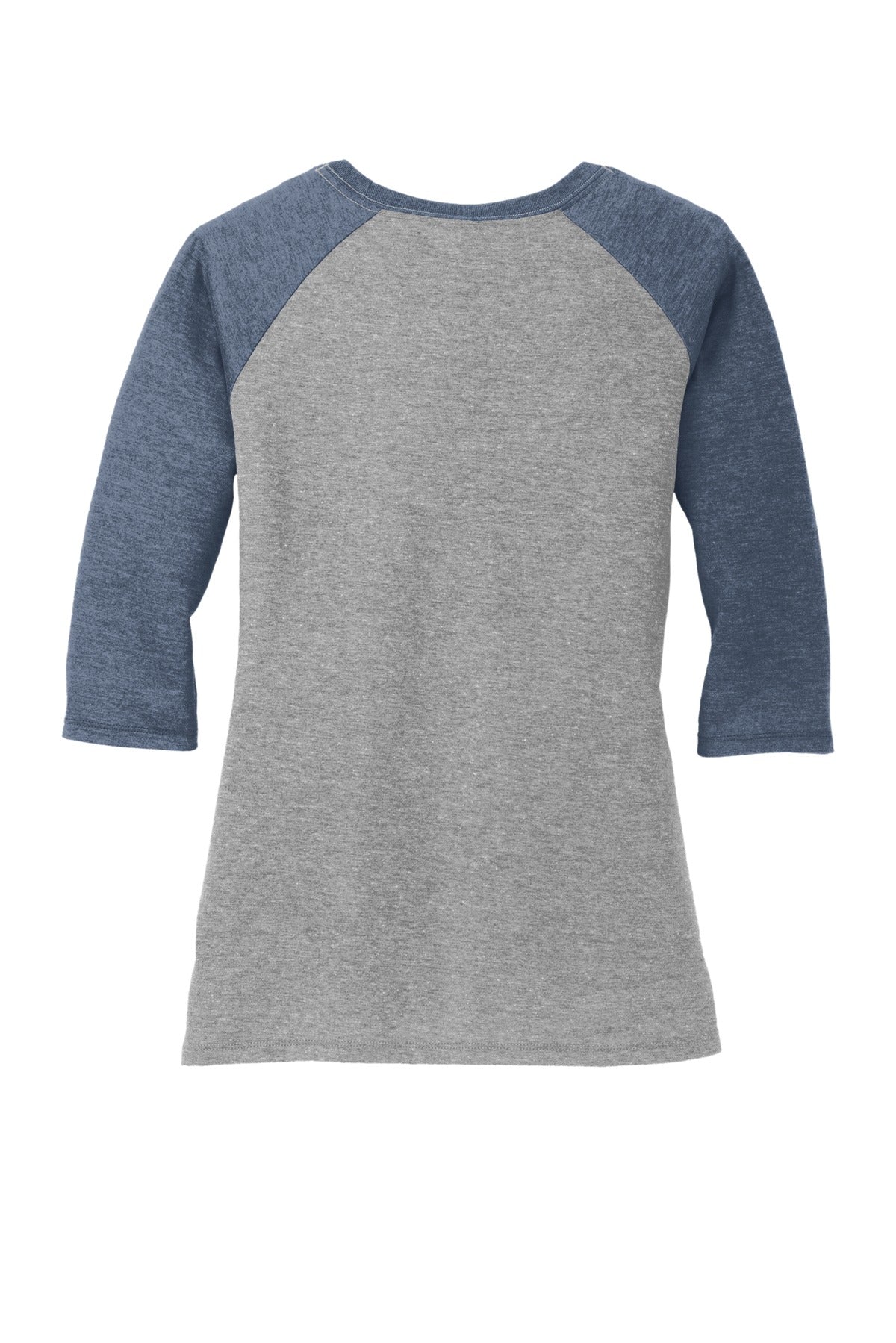 District Women's Perfect Tri 3/4-Sleeve Raglan. DM136L Womens Apparel Shirts & Tops