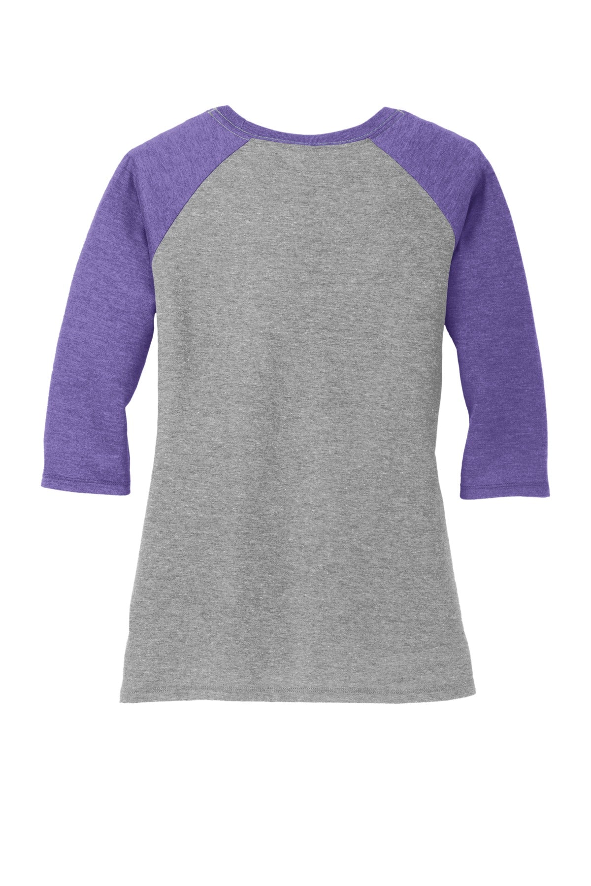 District Women's Perfect Tri 3/4-Sleeve Raglan. DM136L Womens Apparel Shirts & Tops