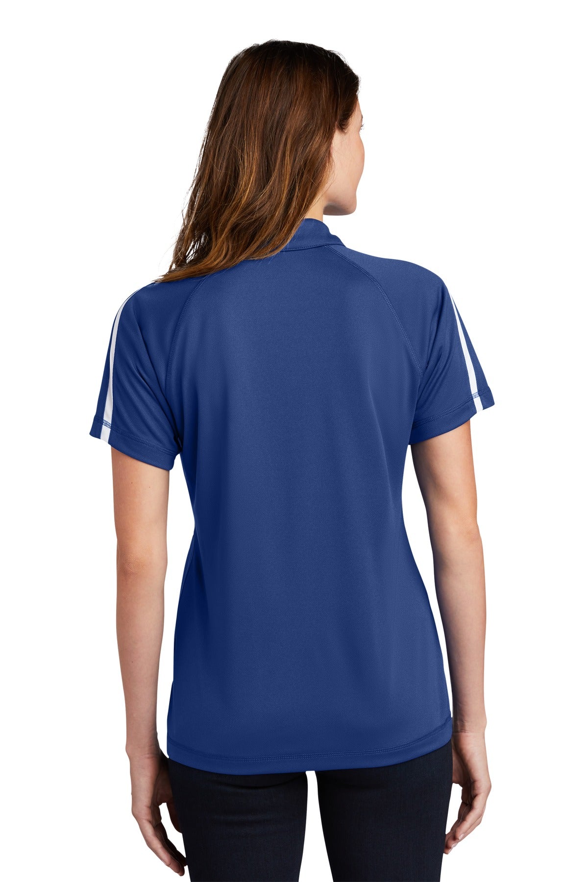 Sport-Tek Women's PosiCharge Micro-Mesh Colorblock Polo. LST685 Womens Apparel Shirts & Tops