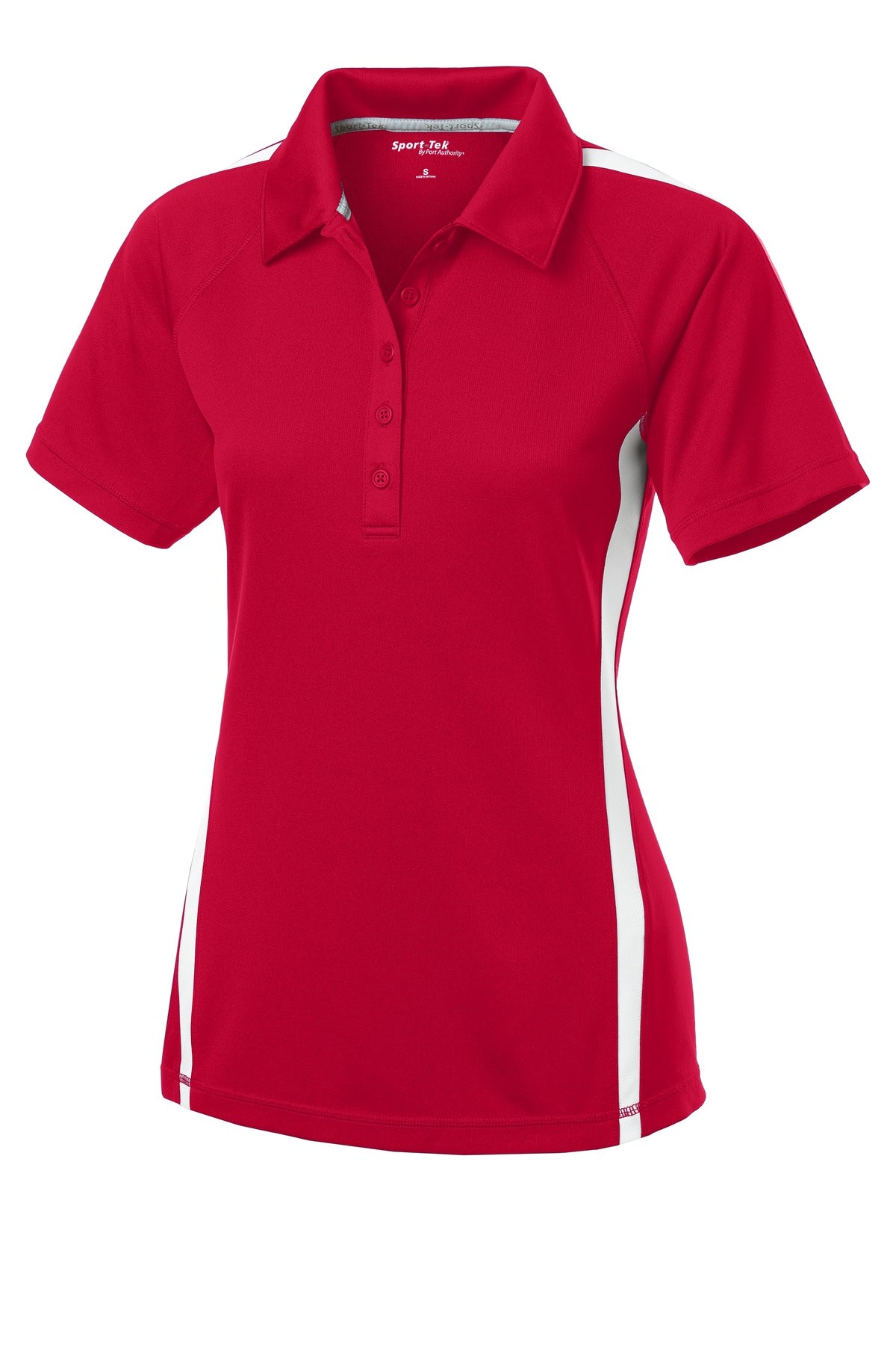 Sport-Tek Women's PosiCharge Micro-Mesh Colorblock Polo. LST685 Womens Apparel Shirts & Tops