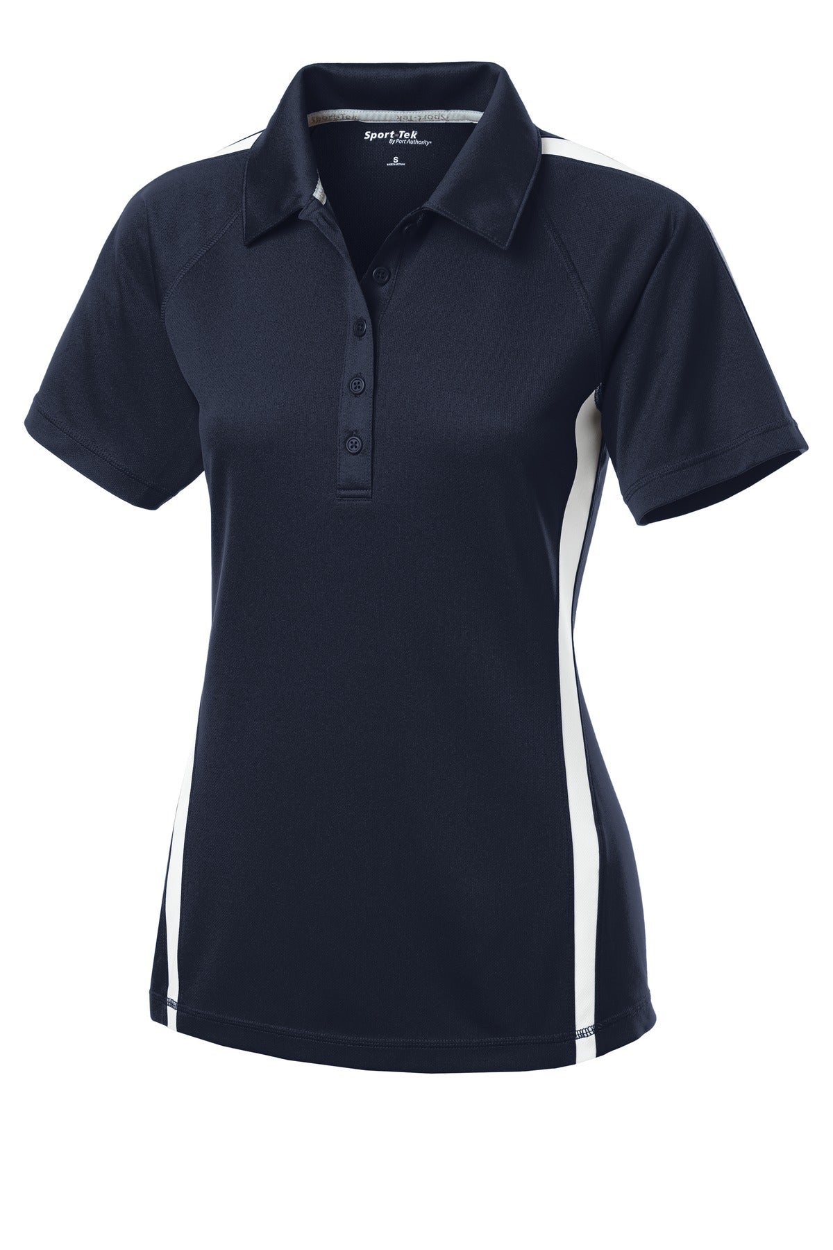 Sport-Tek Women's PosiCharge Micro-Mesh Colorblock Polo. LST685 Womens Apparel Shirts & Tops