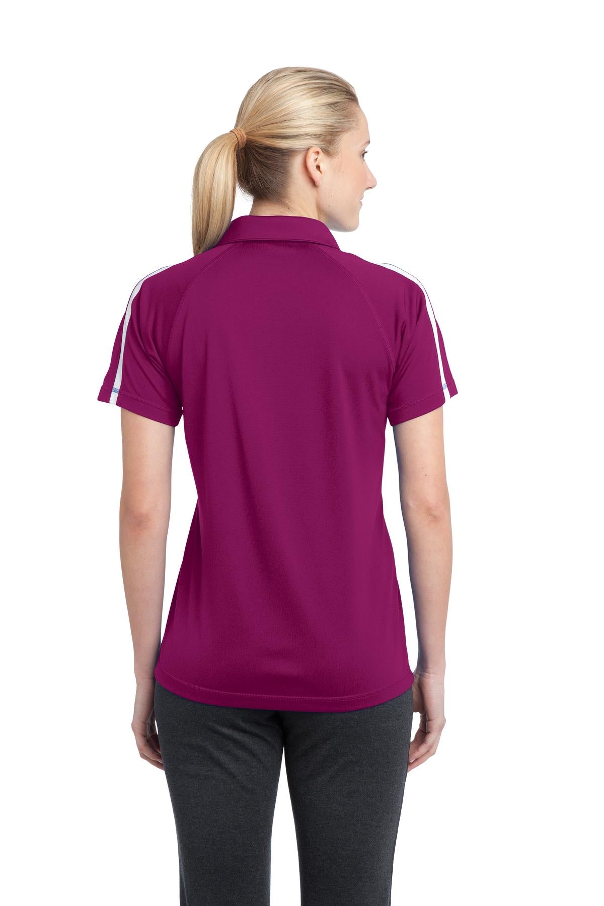 Sport-Tek Women's PosiCharge Micro-Mesh Colorblock Polo. LST685 Womens Apparel Shirts & Tops