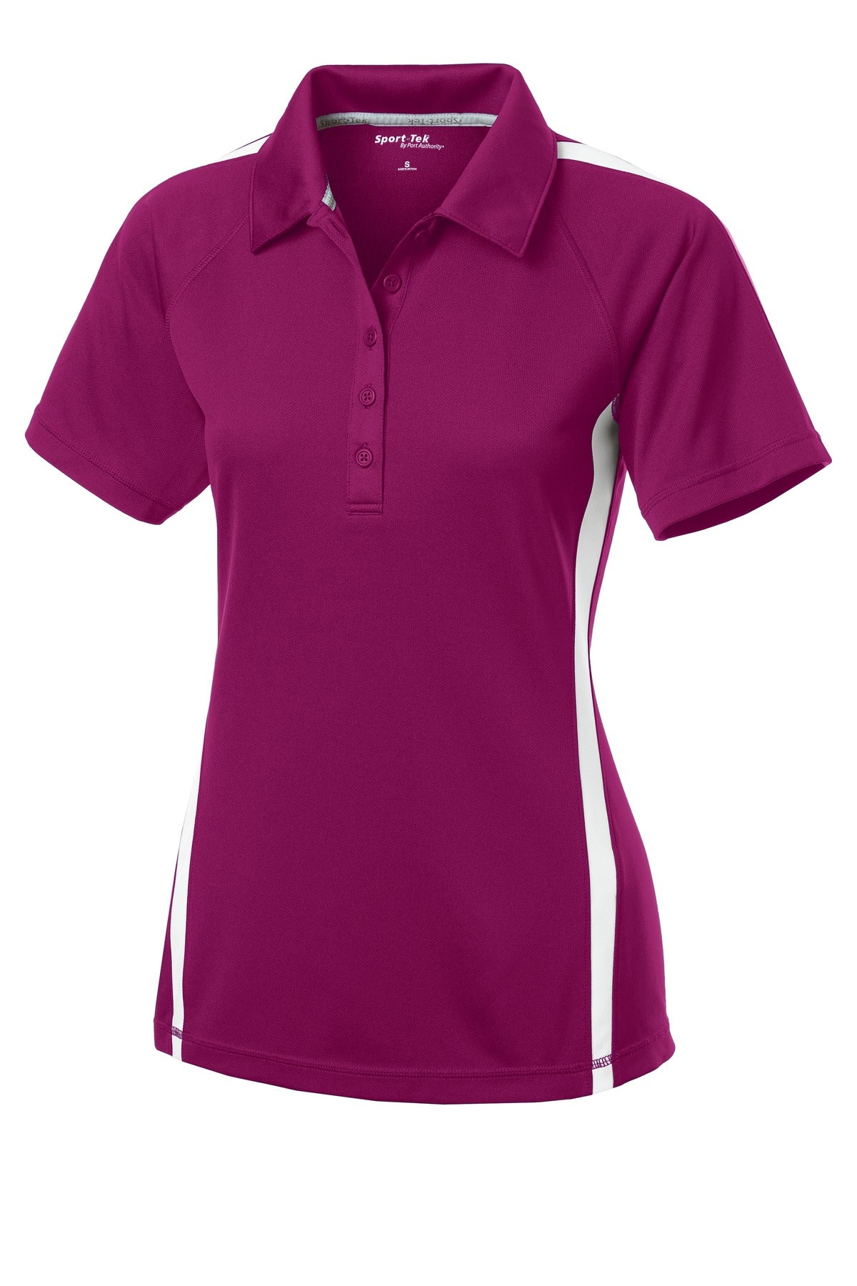 Sport-Tek Women's PosiCharge Micro-Mesh Colorblock Polo. LST685 Womens Apparel Shirts & Tops
