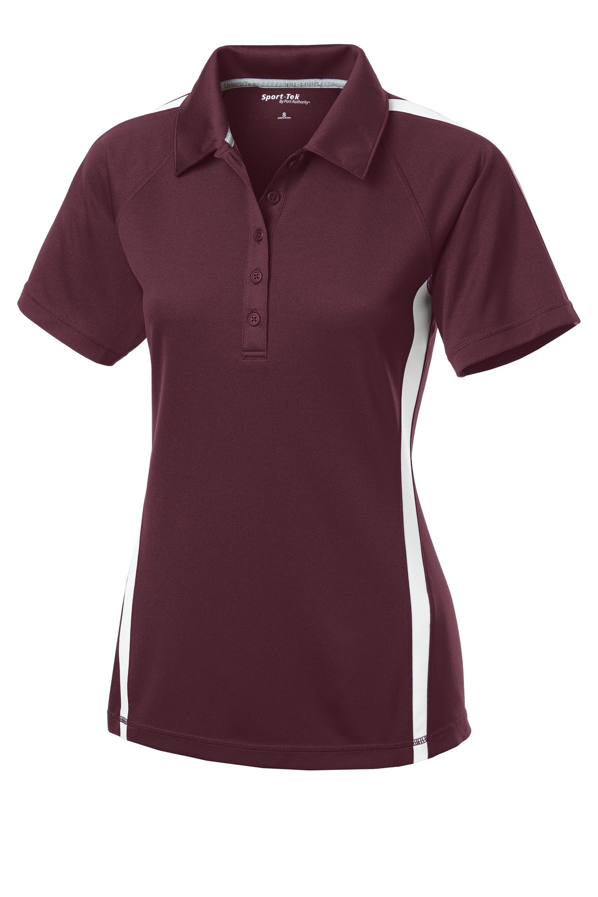Sport-Tek Women's PosiCharge Micro-Mesh Colorblock Polo. LST685 Womens Apparel Shirts & Tops