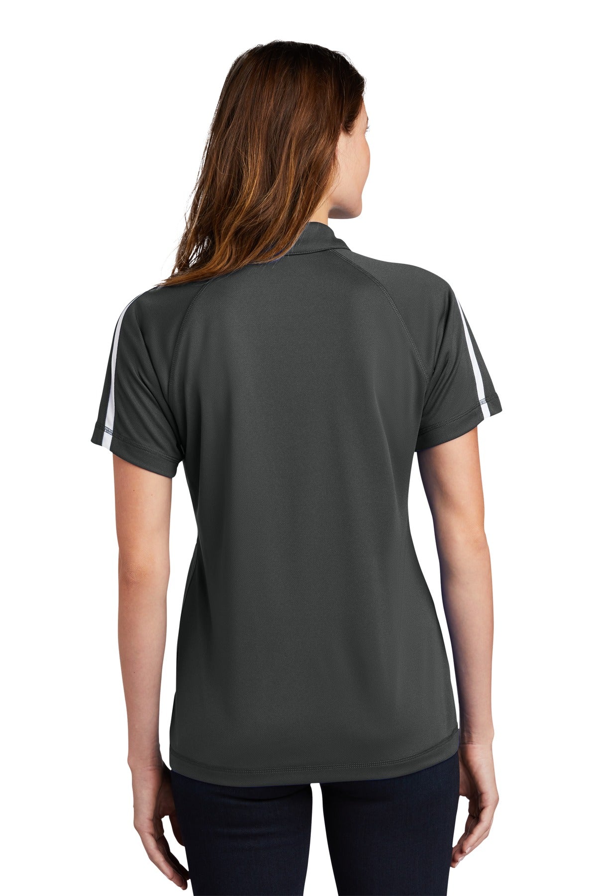 Sport-Tek Women's PosiCharge Micro-Mesh Colorblock Polo. LST685 Womens Apparel Shirts & Tops