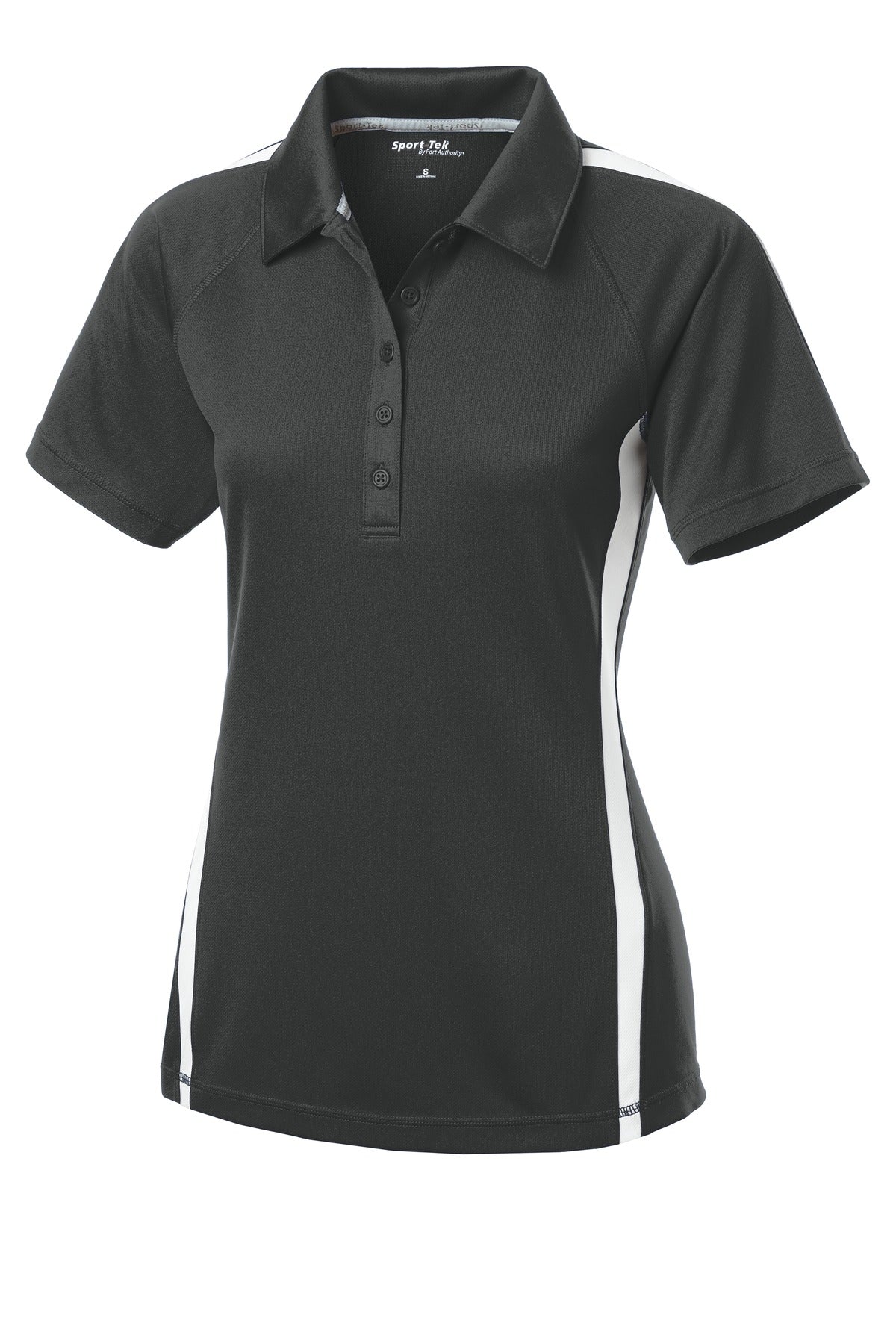 Sport-Tek Women's PosiCharge Micro-Mesh Colorblock Polo. LST685 Womens Apparel Shirts & Tops