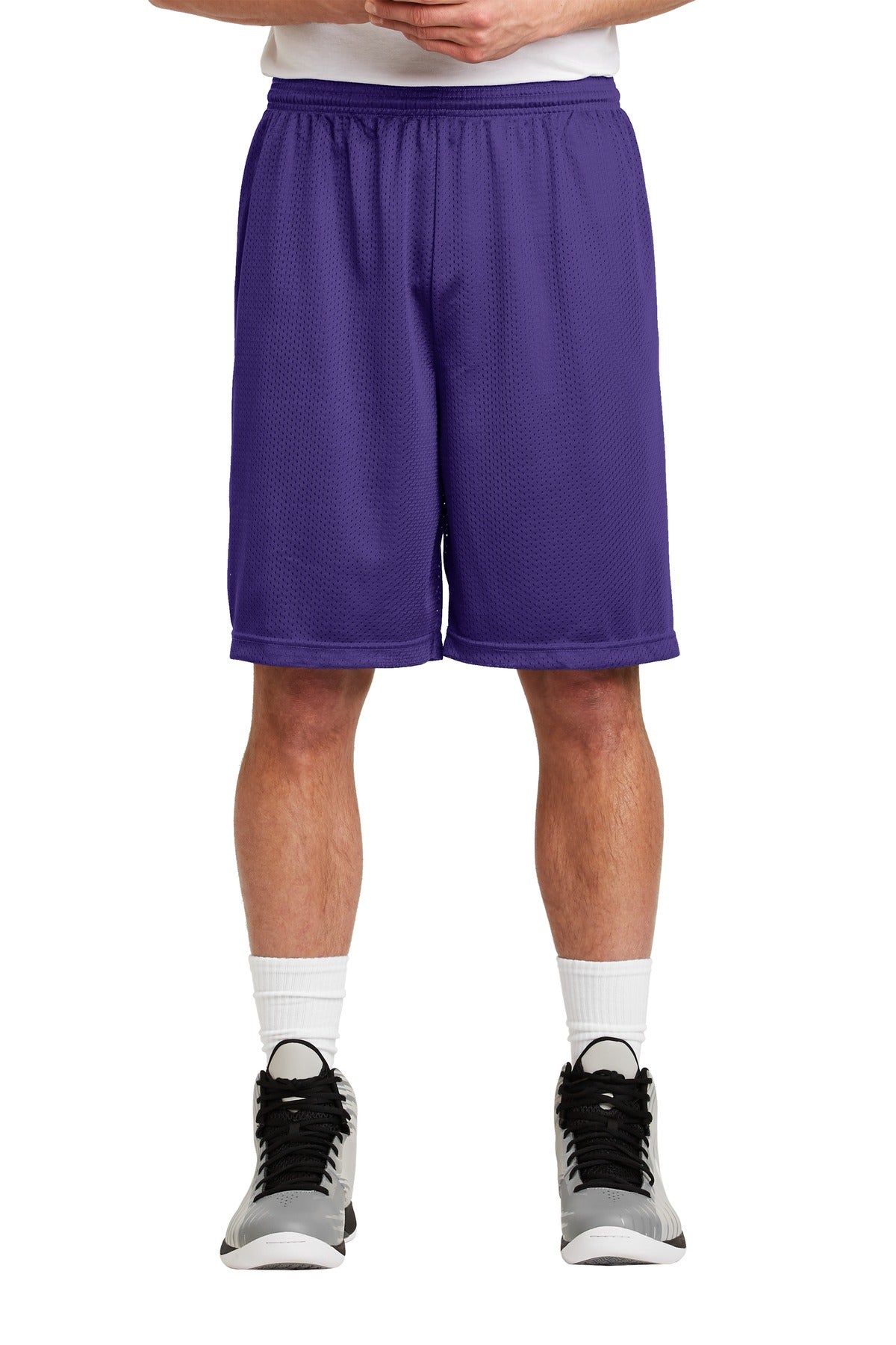 Sport-Tek Men's Long PosiCharge Classic Mesh Short Mens Apparel Shorts