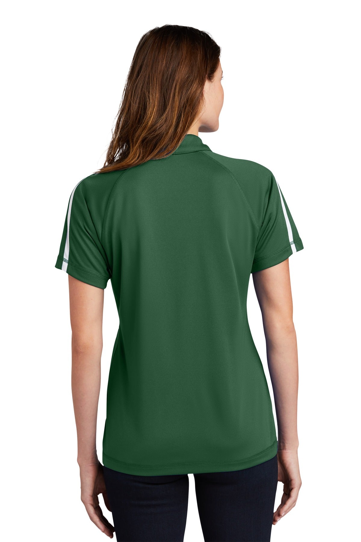 Sport-Tek Women's PosiCharge Micro-Mesh Colorblock Polo. LST685 Womens Apparel Shirts & Tops