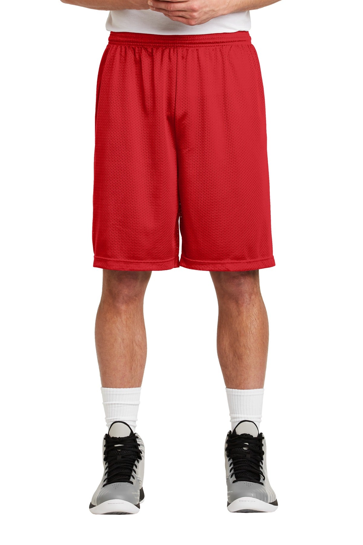 Sport-Tek Men's Long PosiCharge Classic Mesh Short Mens Apparel Shorts