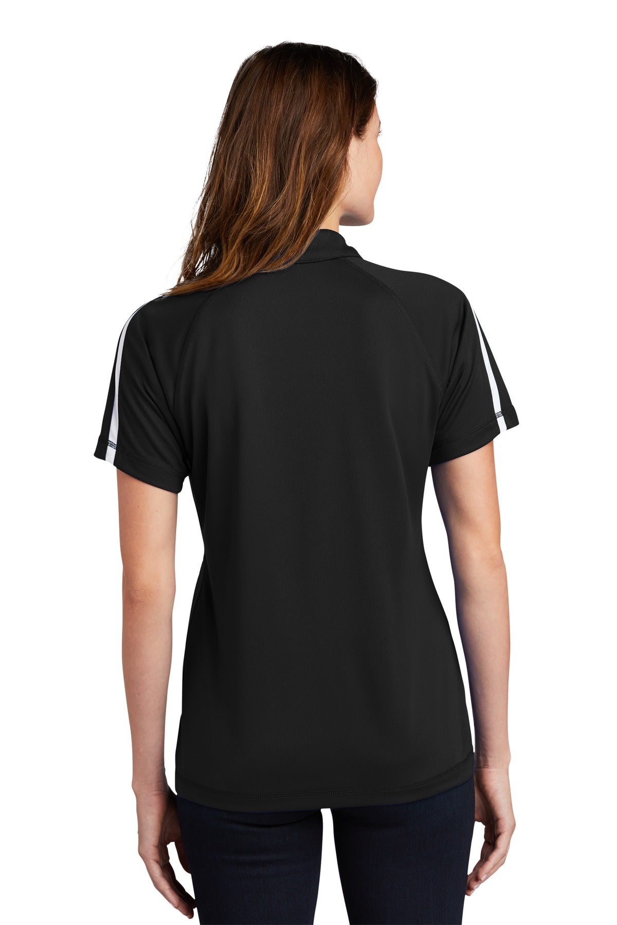 Sport-Tek Women's PosiCharge Micro-Mesh Colorblock Polo. LST685 Womens Apparel Shirts & Tops