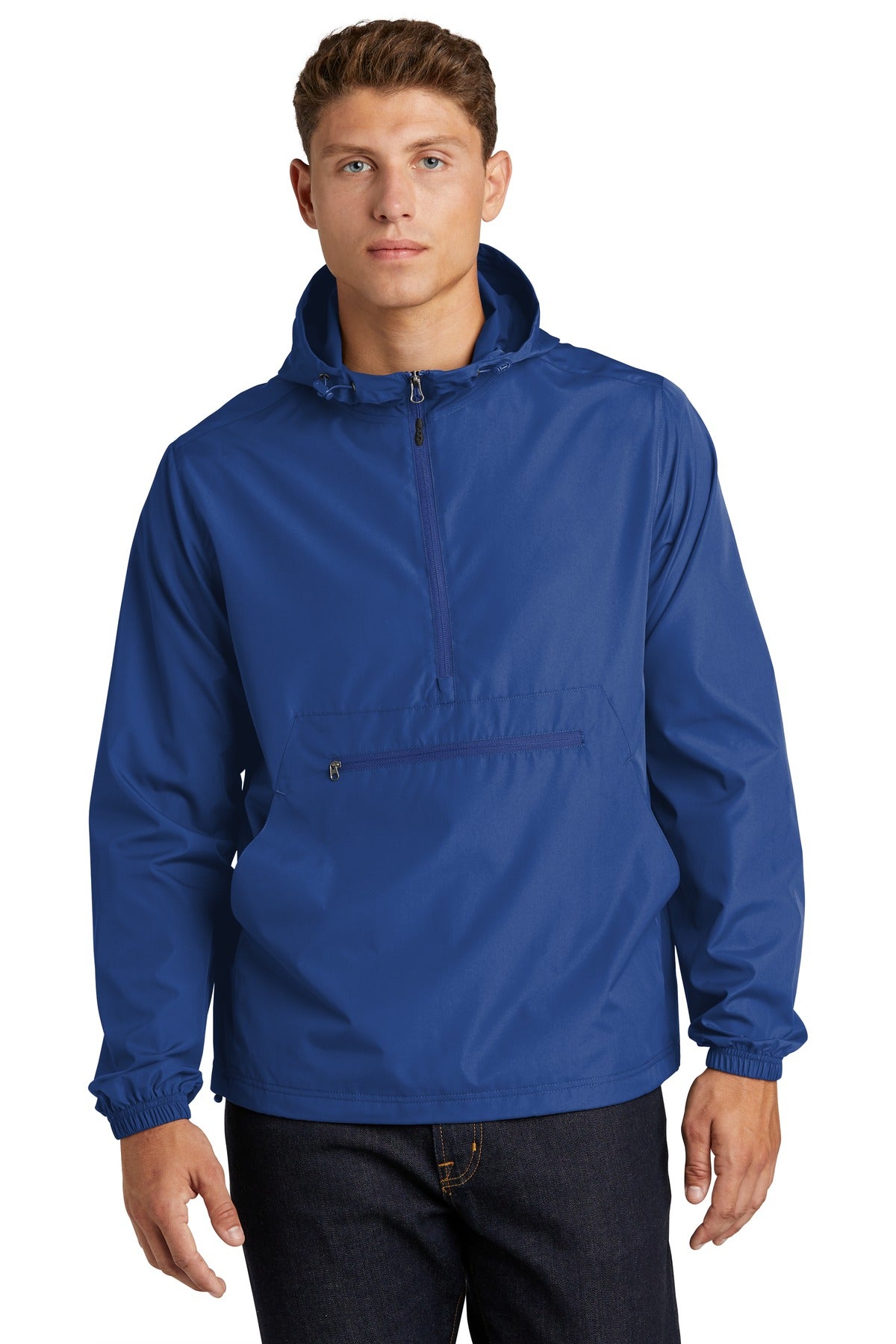 Sport-Tek Men's Packable Anorak Mens Apparel Jackets & Vests