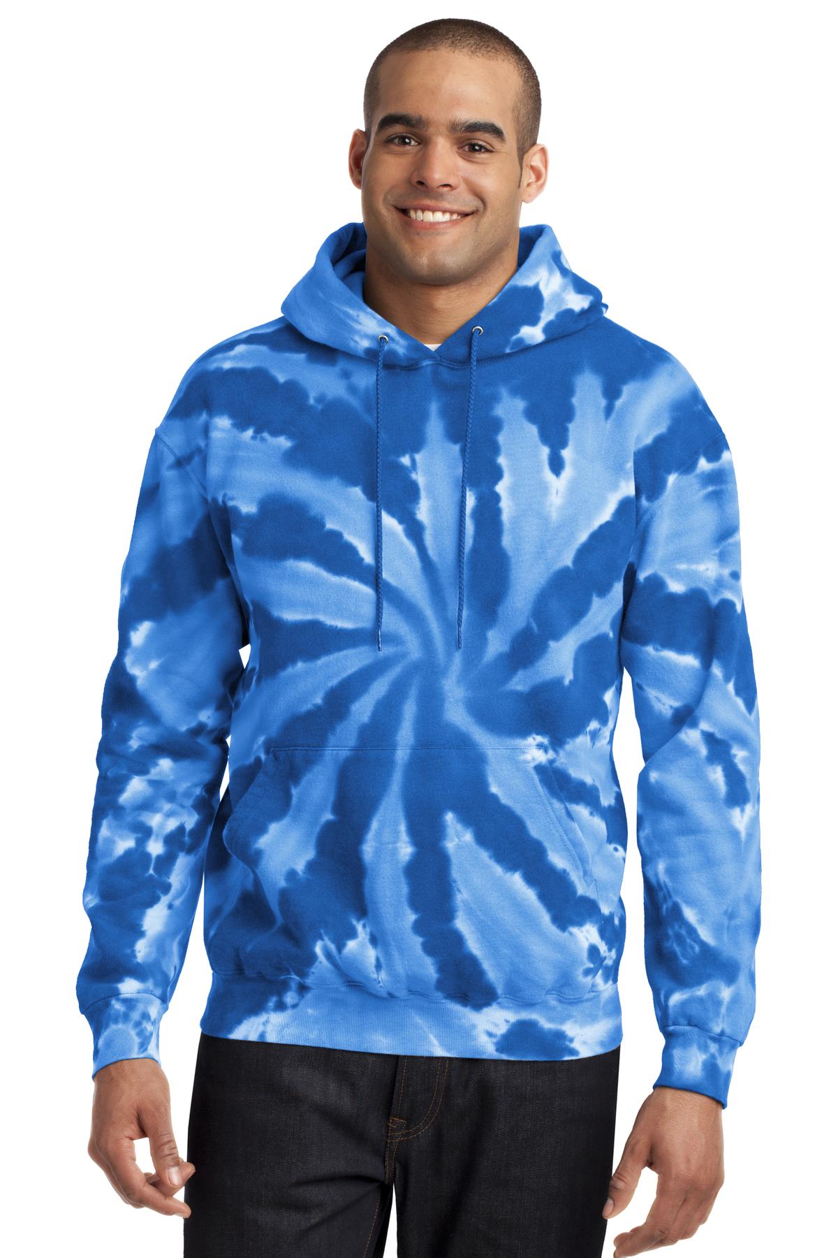 Port & Company - Men's Tie-Dye Pullover Hooded Sweatshirt Mens Apparel Sweatshirts & Fleece