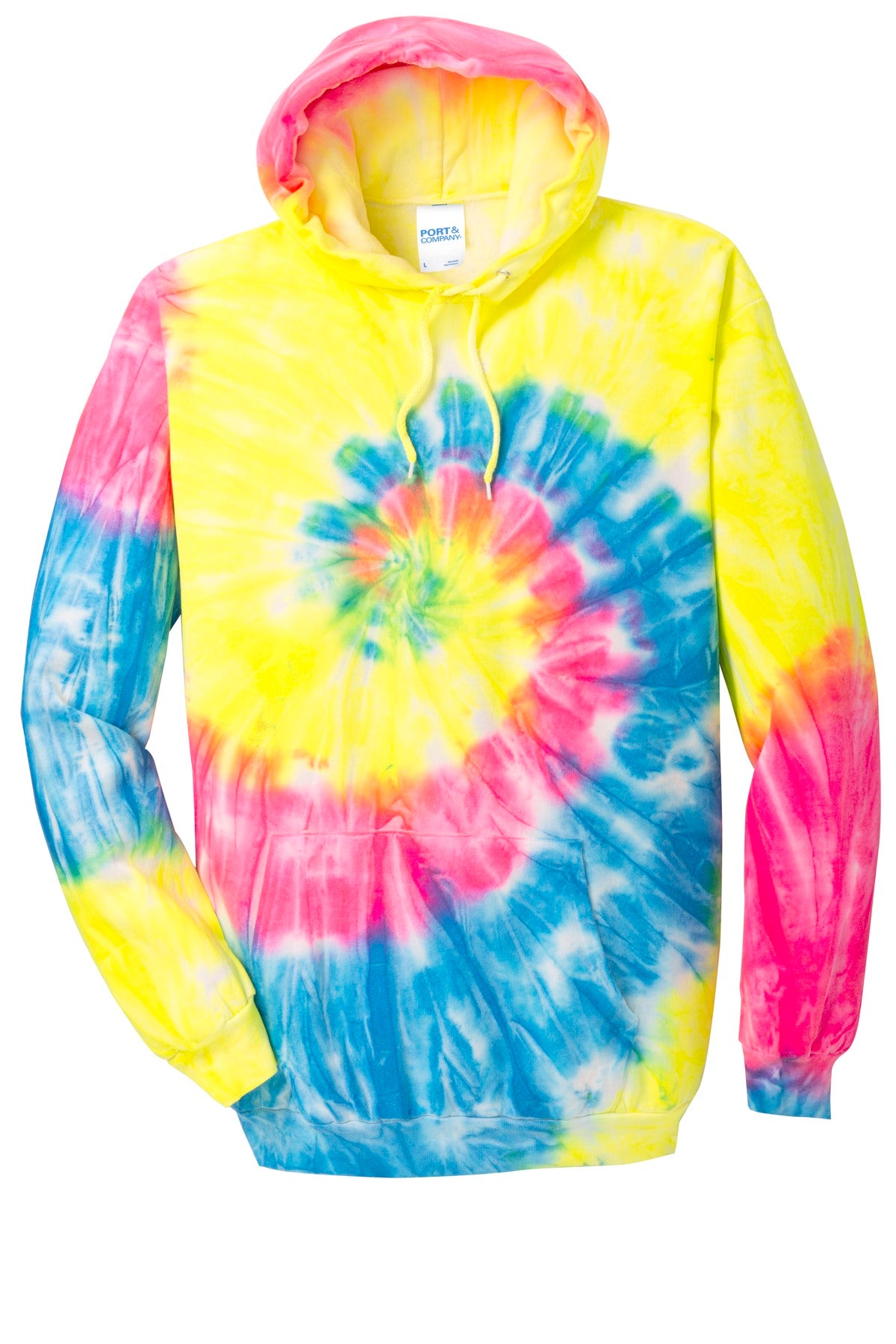 Port & Company - Men's Tie-Dye Pullover Hooded Sweatshirt Mens Apparel Sweatshirts & Fleece