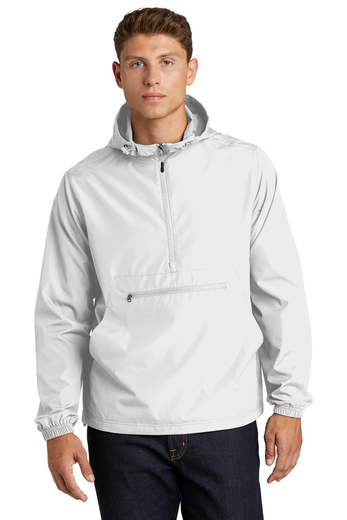 Sport-Tek Men's Packable Anorak Mens Apparel Jackets & Vests