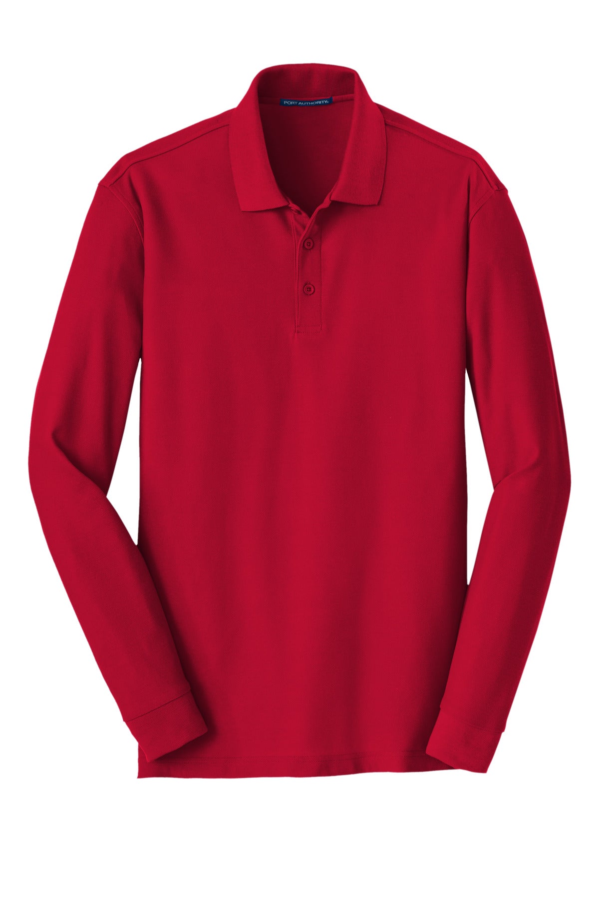 Port Authority Men's Long Sleeve Core Classic Pique Polo. K100LS Mens Apparel Shirts & Tops