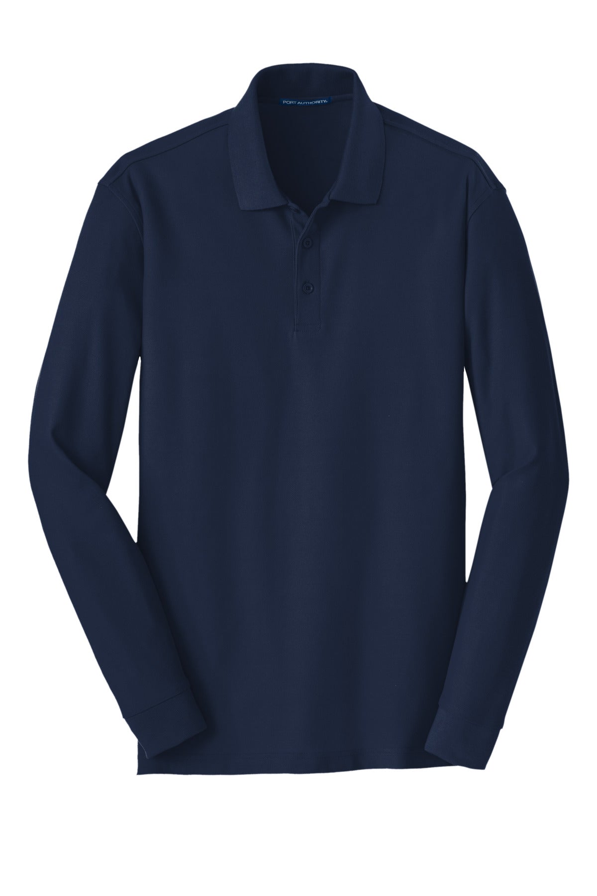 Port Authority Men's Long Sleeve Core Classic Pique Polo. K100LS Mens Apparel Shirts & Tops