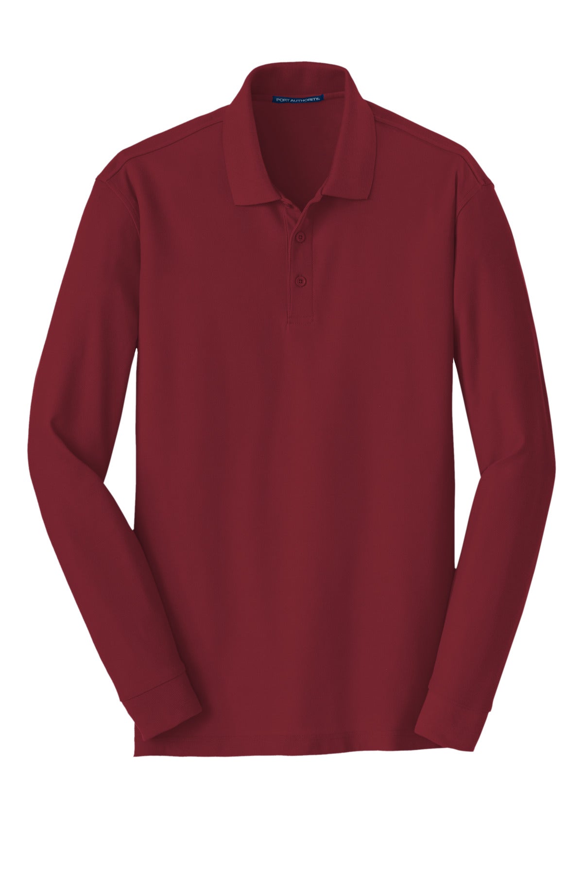 Port Authority Men's Long Sleeve Core Classic Pique Polo. K100LS Mens Apparel Shirts & Tops