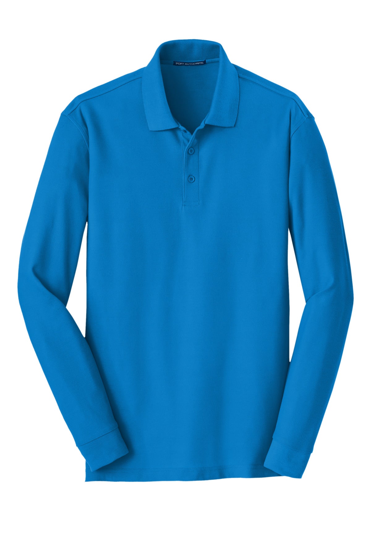 Port Authority Men's Long Sleeve Core Classic Pique Polo. K100LS Mens Apparel Shirts & Tops