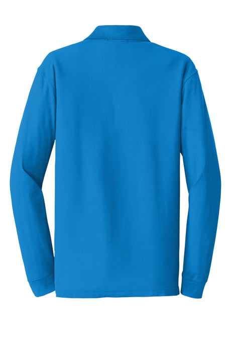 Port Authority Men's Long Sleeve Core Classic Pique Polo. K100LS Mens Apparel Shirts & Tops