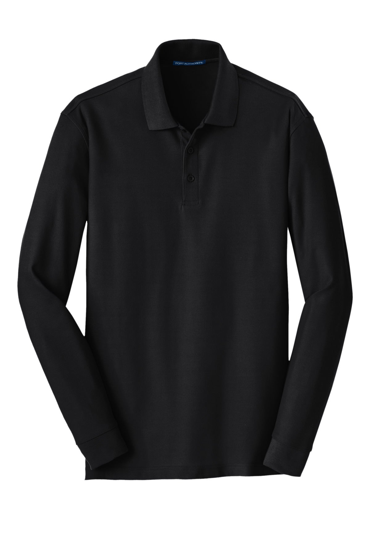 Port Authority Men's Long Sleeve Core Classic Pique Polo. K100LS Mens Apparel Shirts & Tops