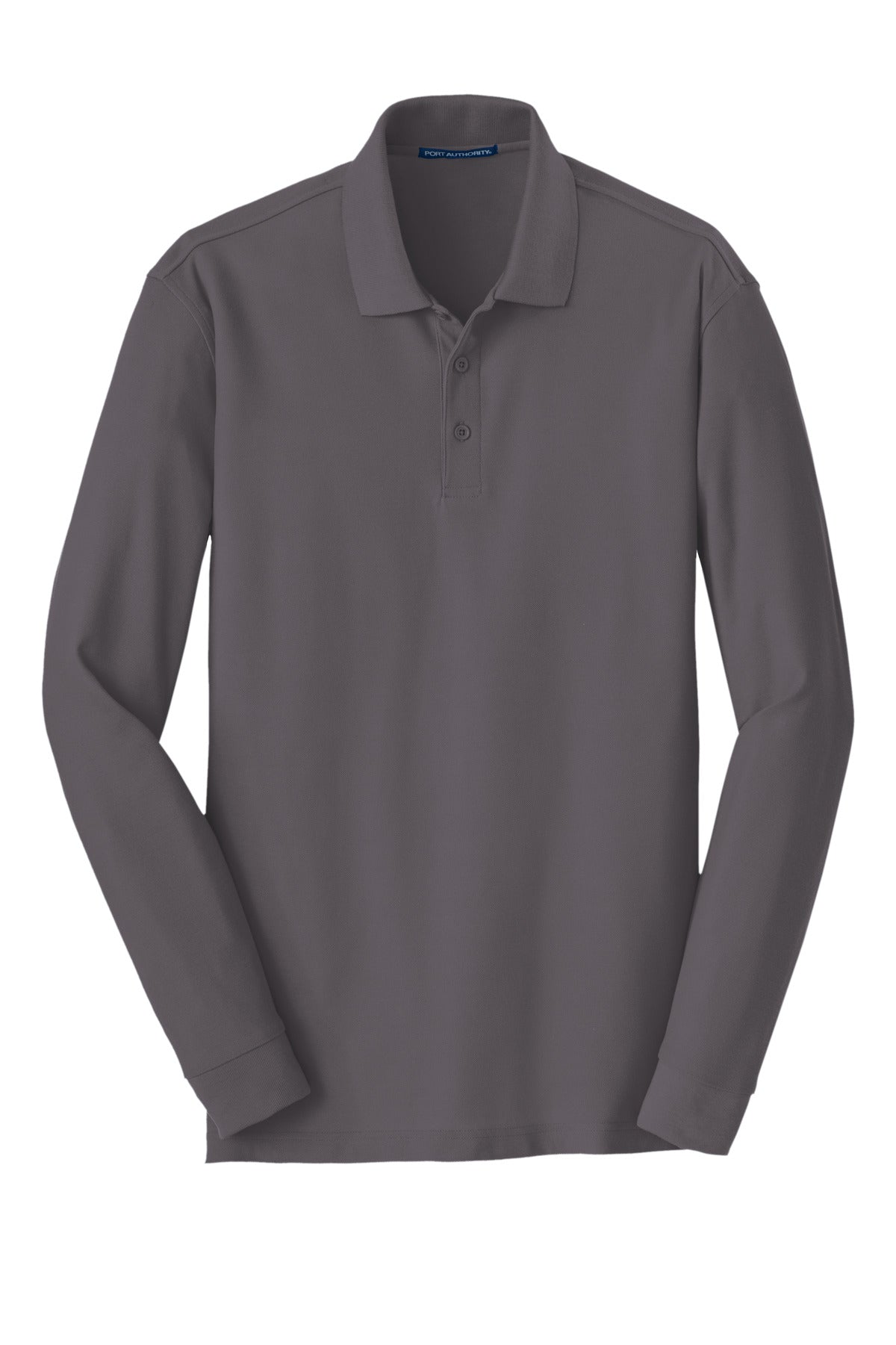 Port Authority Men's Long Sleeve Core Classic Pique Polo. K100LS Mens Apparel Shirts & Tops