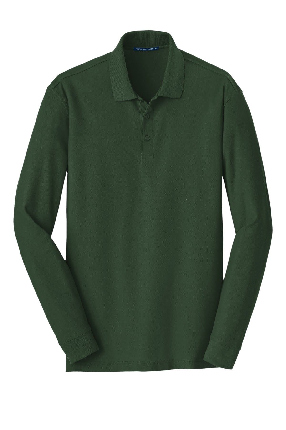 Port Authority Men's Long Sleeve Core Classic Pique Polo. K100LS Mens Apparel Shirts & Tops