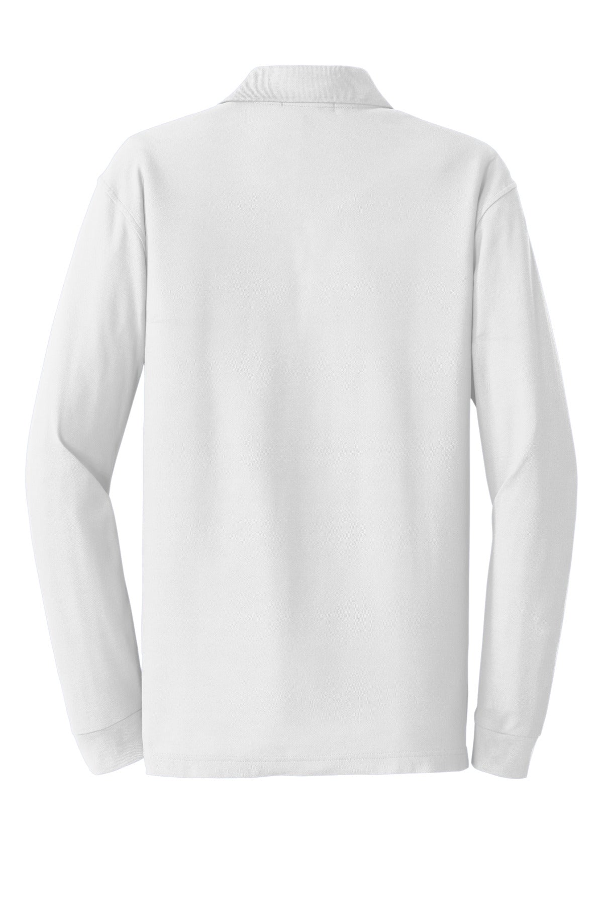 Port Authority Men's Long Sleeve Core Classic Pique Polo. K100LS Mens Apparel Shirts & Tops