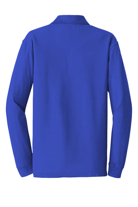 Port Authority Men's Long Sleeve Core Classic Pique Polo. K100LS Mens Apparel Shirts & Tops