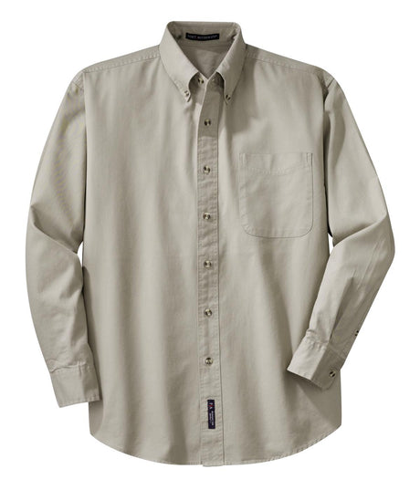 Port Authority Long Sleeve Twill Shirt. S600T Mens Apparel Shirts & Tops