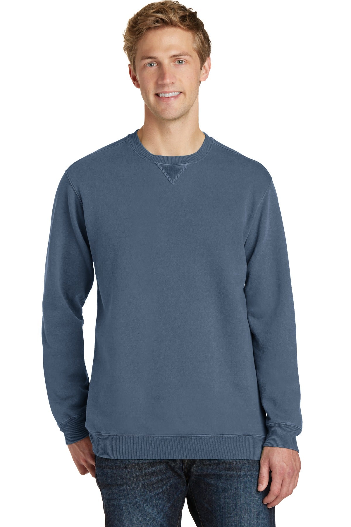 Port & Company - Men's Beach Wash Garment-Dyed Sweatshirt Mens Apparel Sweatshirts & Fleece
