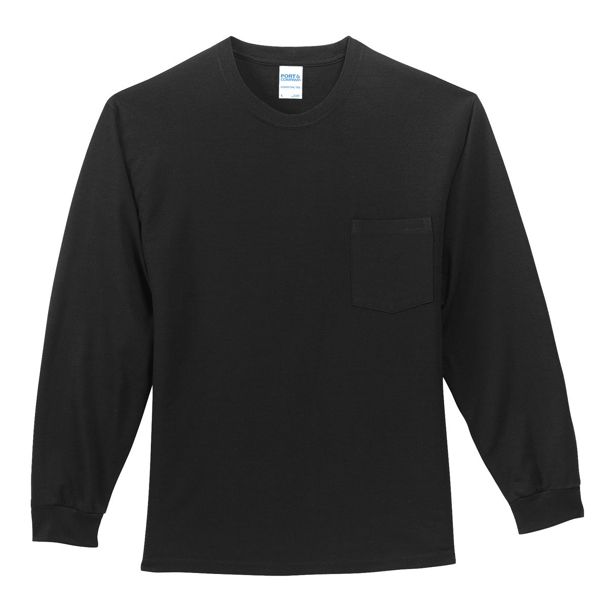 Port & Company Men's Long Sleeve Essential Pocket Tee Mens Apparel Shirts & Tops