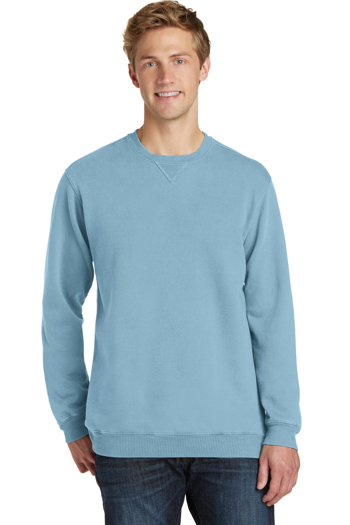 Port & Company - Men's Beach Wash Garment-Dyed Sweatshirt Mens Apparel Sweatshirts & Fleece