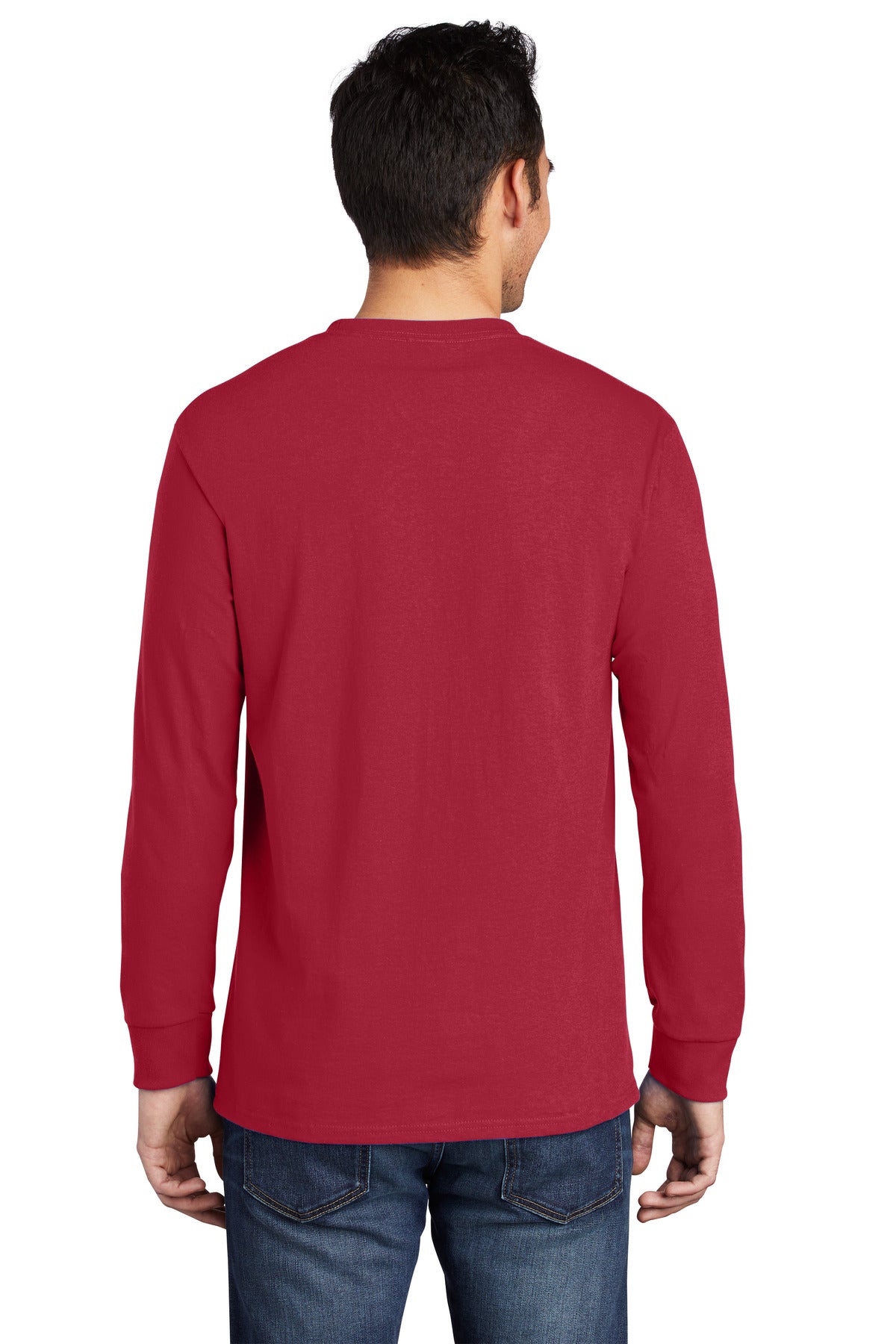 Port & Company Men's Long Sleeve Essential Pocket Tee Mens Apparel Shirts & Tops