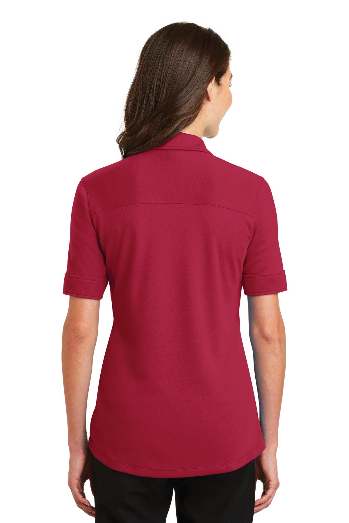 Port Authority Ladies Silk Touch Interlock Performance Polo. L5200 Womens Apparel Shirts & Tops
