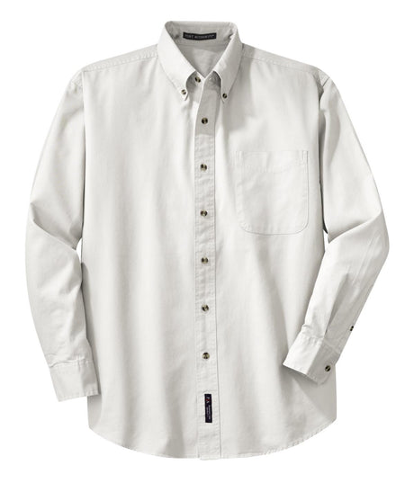 Port Authority Long Sleeve Twill Shirt. S600T Mens Apparel Shirts & Tops