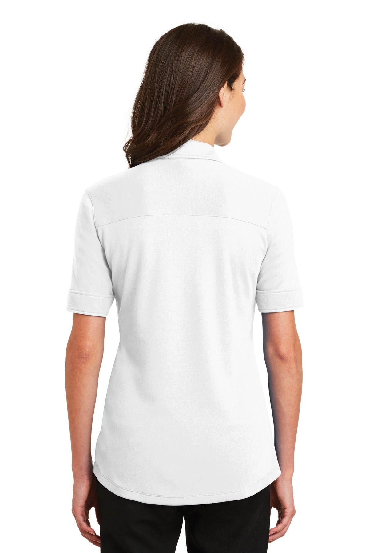 Port Authority Ladies Silk Touch Interlock Performance Polo. L5200 Womens Apparel Shirts & Tops