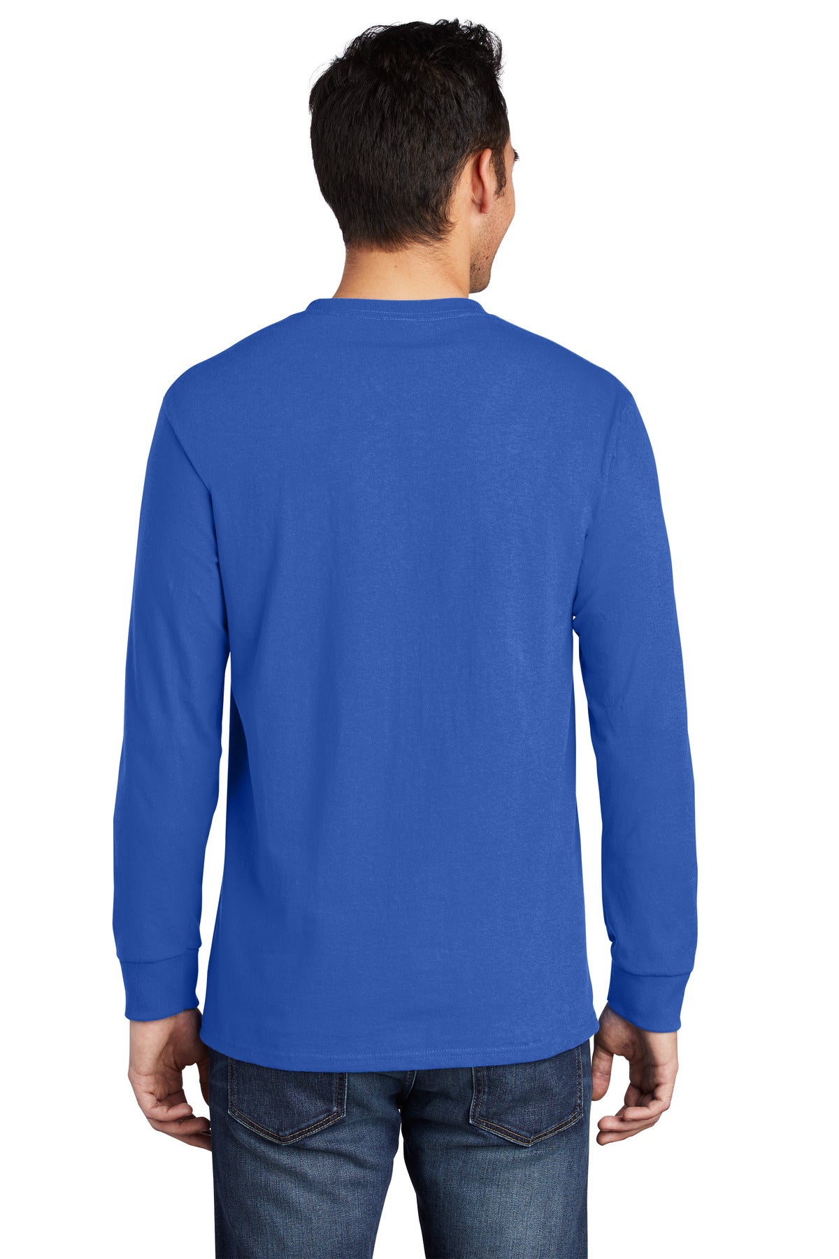 Port & Company Men's Long Sleeve Essential Pocket Tee Mens Apparel Shirts & Tops