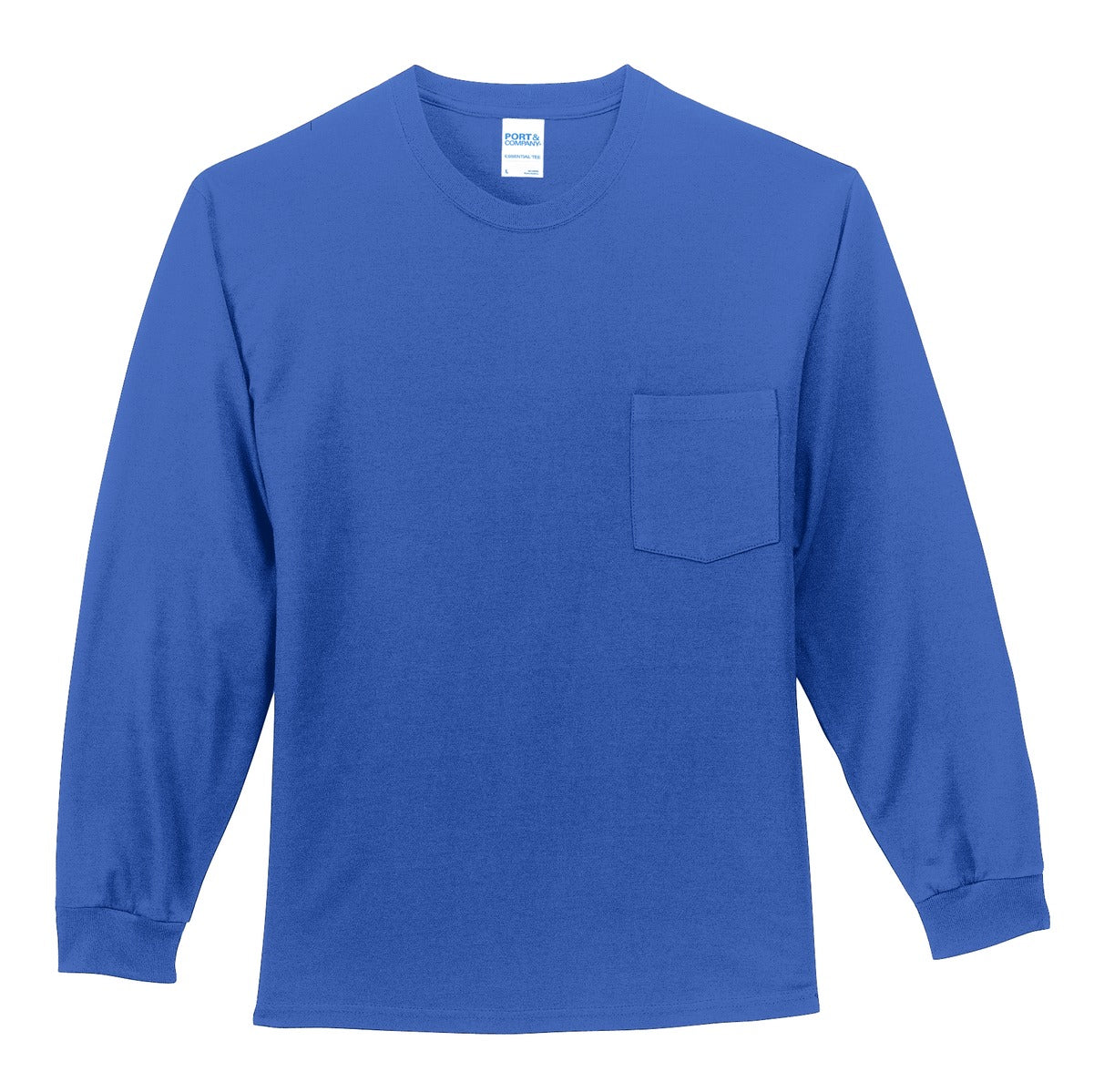 Port & Company Men's Long Sleeve Essential Pocket Tee Mens Apparel Shirts & Tops