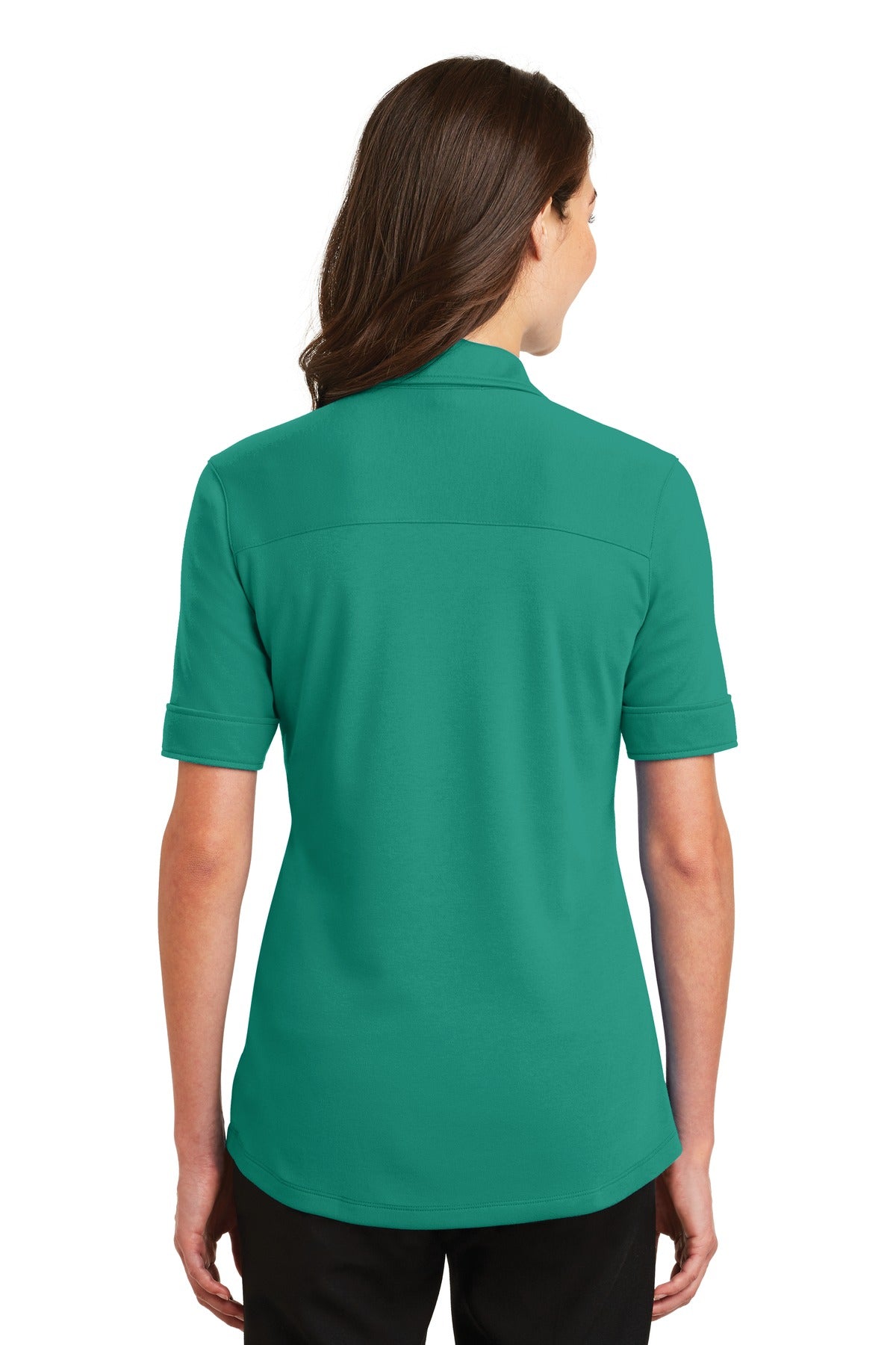 Port Authority Ladies Silk Touch Interlock Performance Polo. L5200 Womens Apparel Shirts & Tops