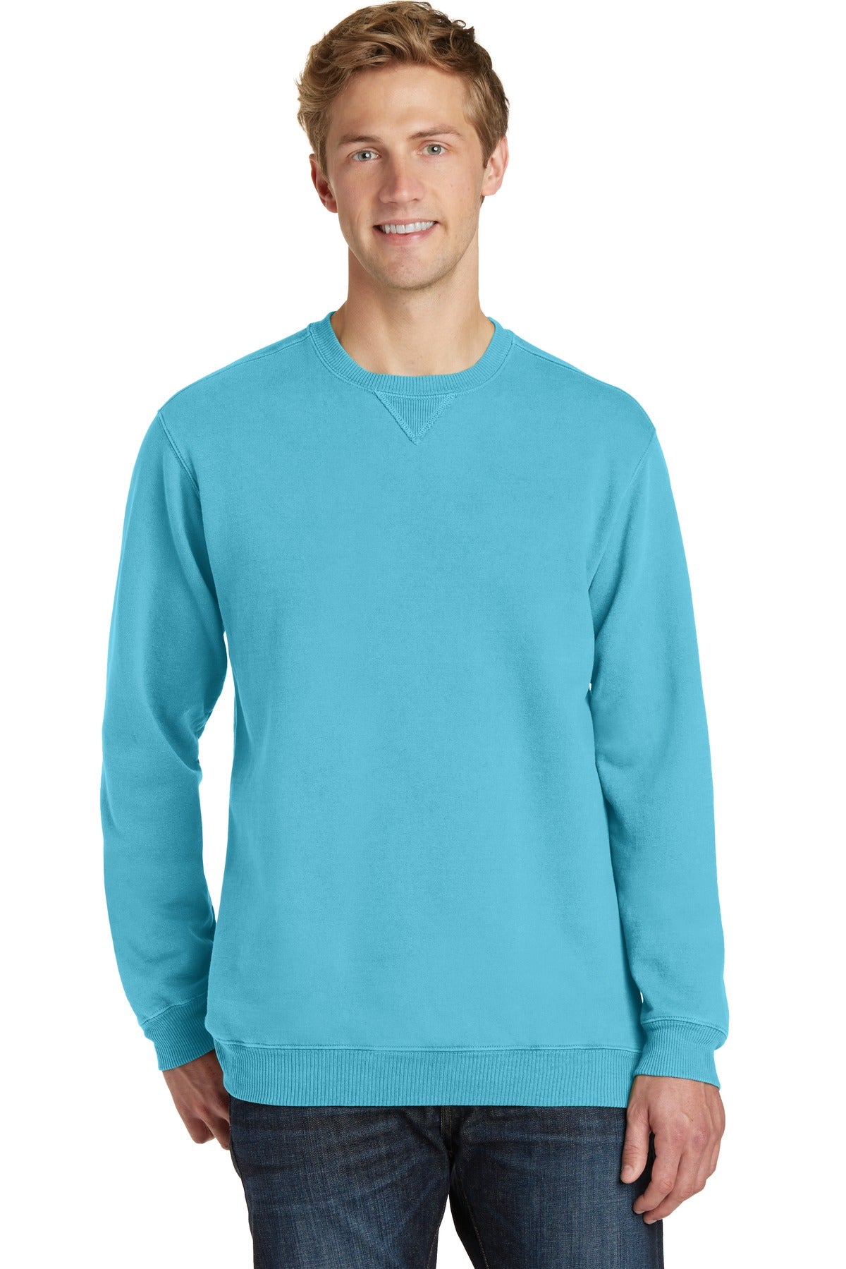 Port & Company - Men's Beach Wash Garment-Dyed Sweatshirt Mens Apparel Sweatshirts & Fleece