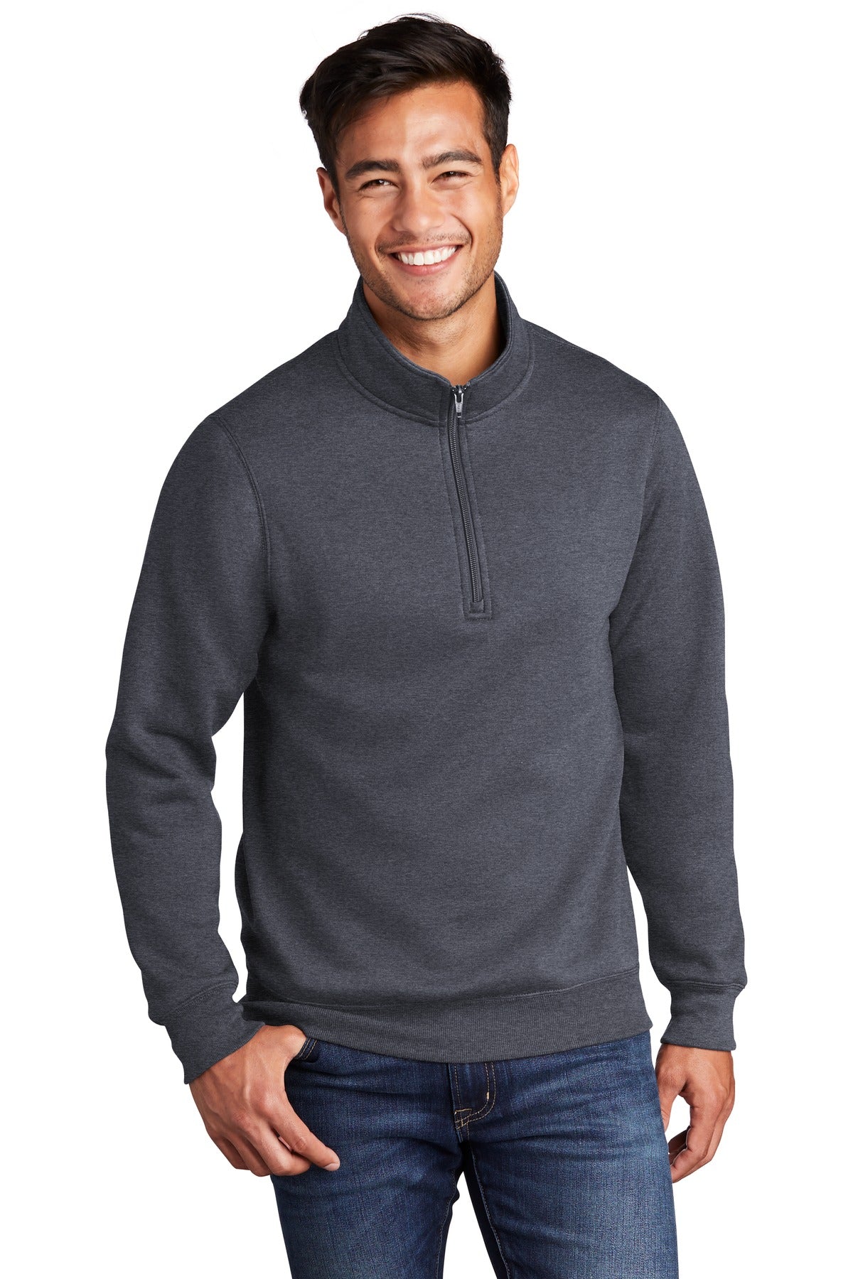 Port & Company - Men's Core Fleece 1/4-Zip Pullover Sweatshirt Mens Apparel Sweatshirts & Fleece