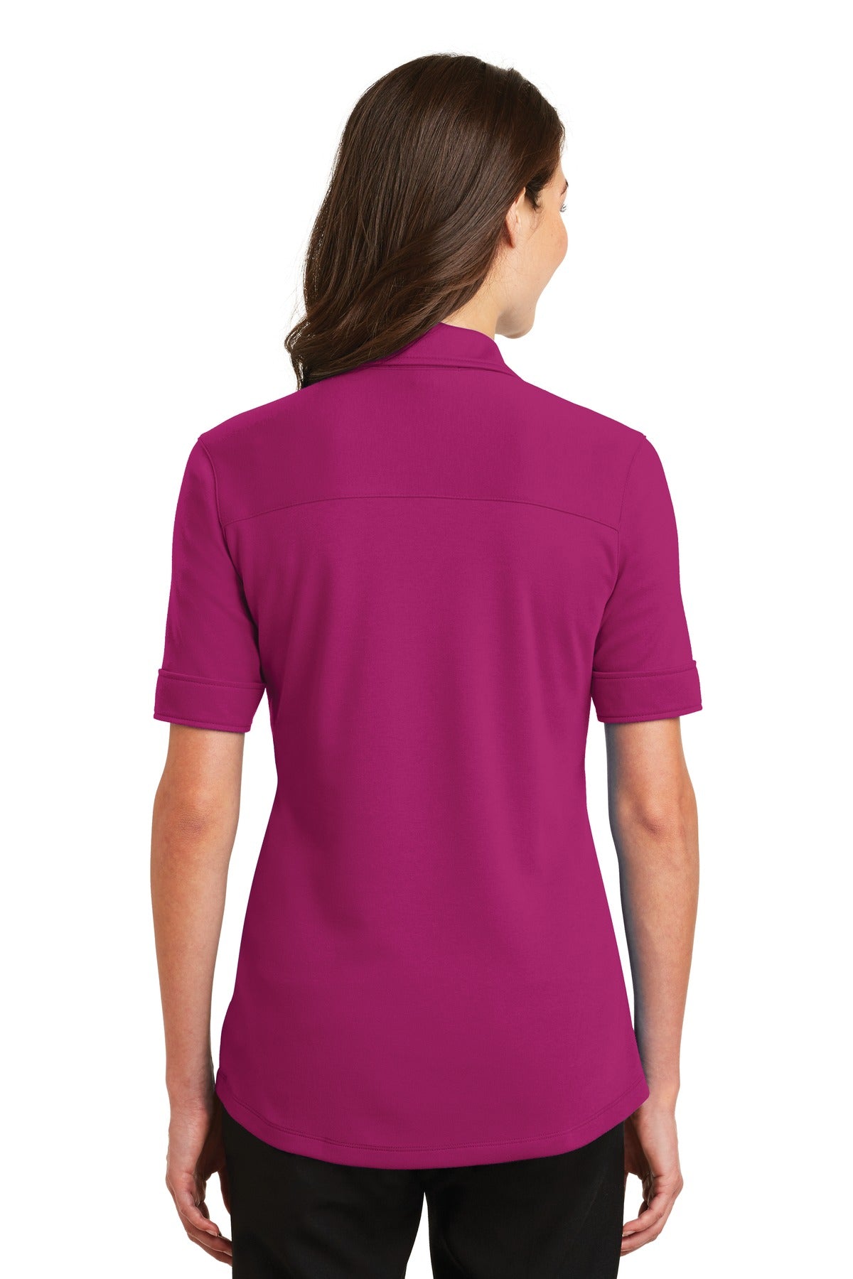 Port Authority Ladies Silk Touch Interlock Performance Polo. L5200 Womens Apparel Shirts & Tops