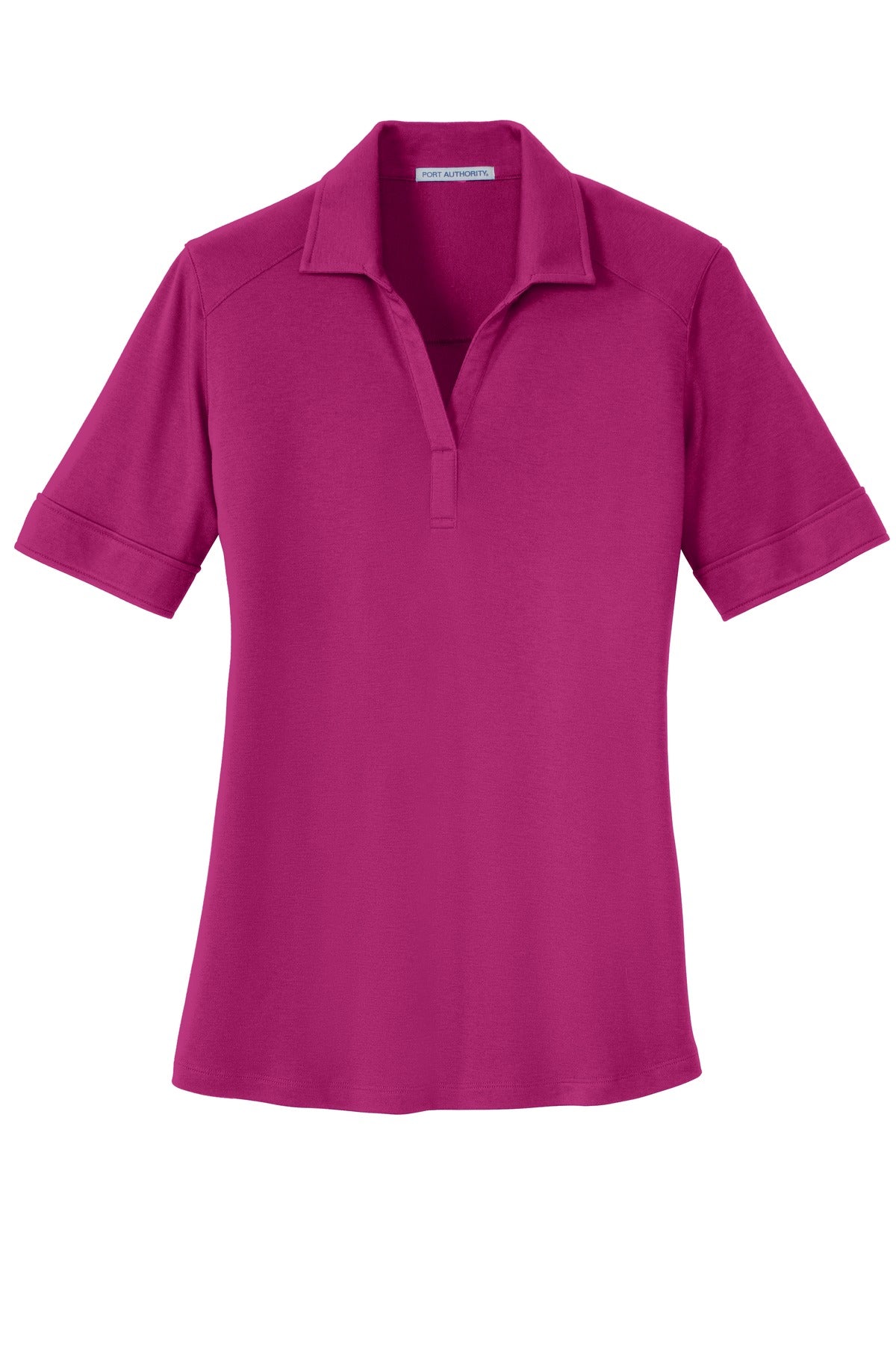 Port Authority Ladies Silk Touch Interlock Performance Polo. L5200 Womens Apparel Shirts & Tops